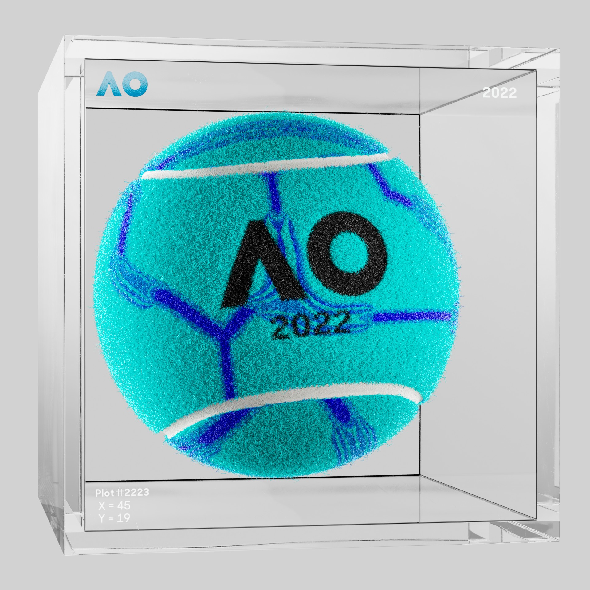 The Australian Open - The Australian Open Art Ball - AO Art Ball #1983 - NFT # 1983
