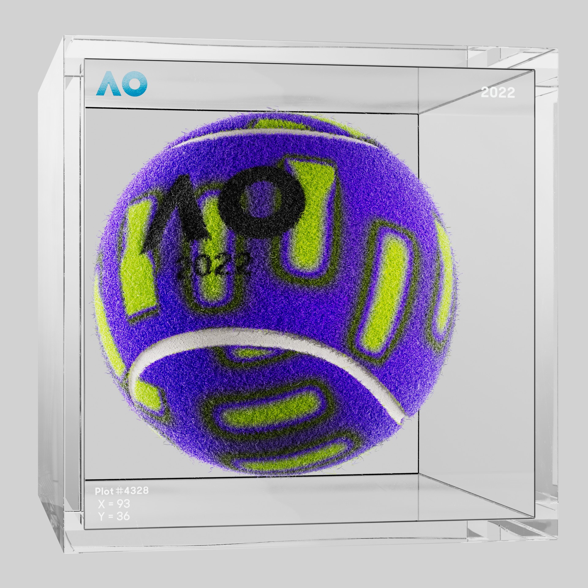 The Australian Open - The Australian Open Art Ball - AO Art Ball #1985 - NFT # 1985