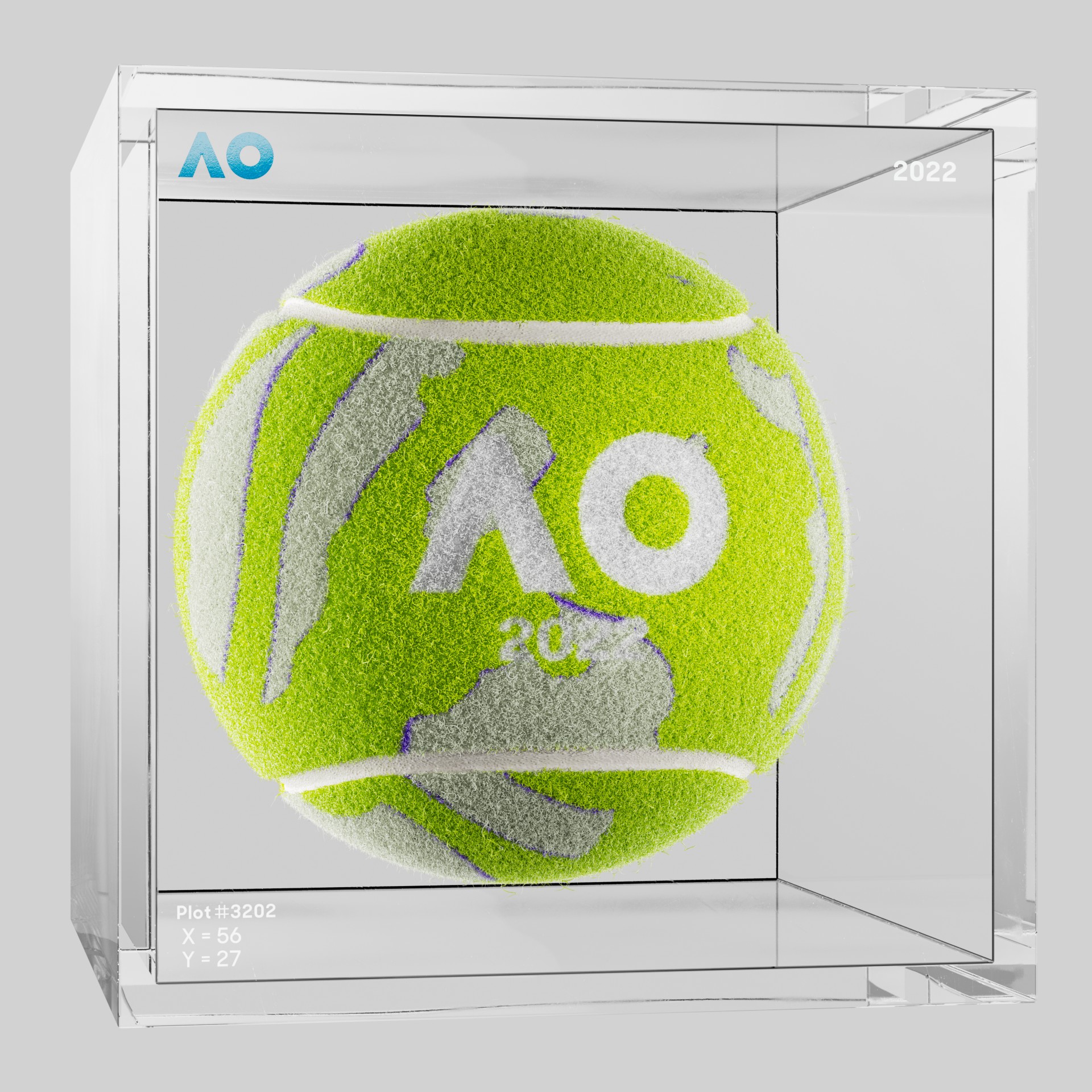 The Australian Open - The Australian Open Art Ball - AO Art Ball #1987 - NFT # 1987