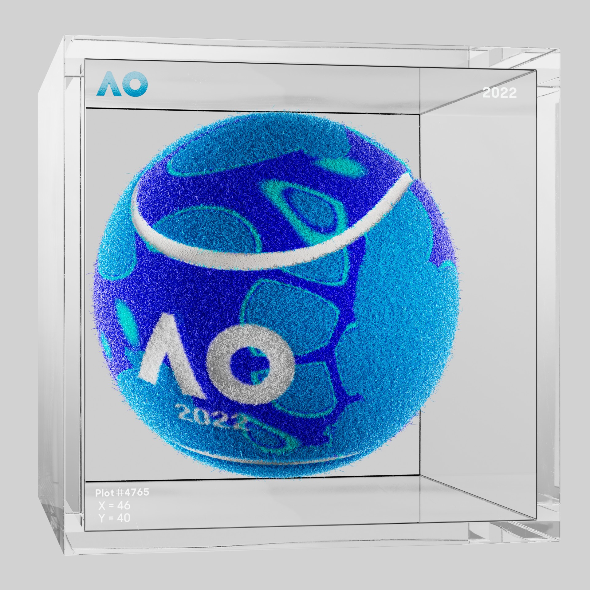 The Australian Open - The Australian Open Art Ball - AO Art Ball #1989 - NFT # 1989
