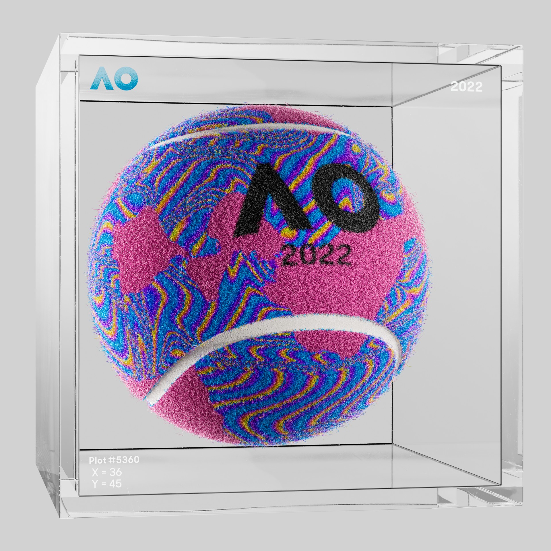 The Australian Open - The Australian Open Art Ball - AO Art Ball #199 - NFT # 199