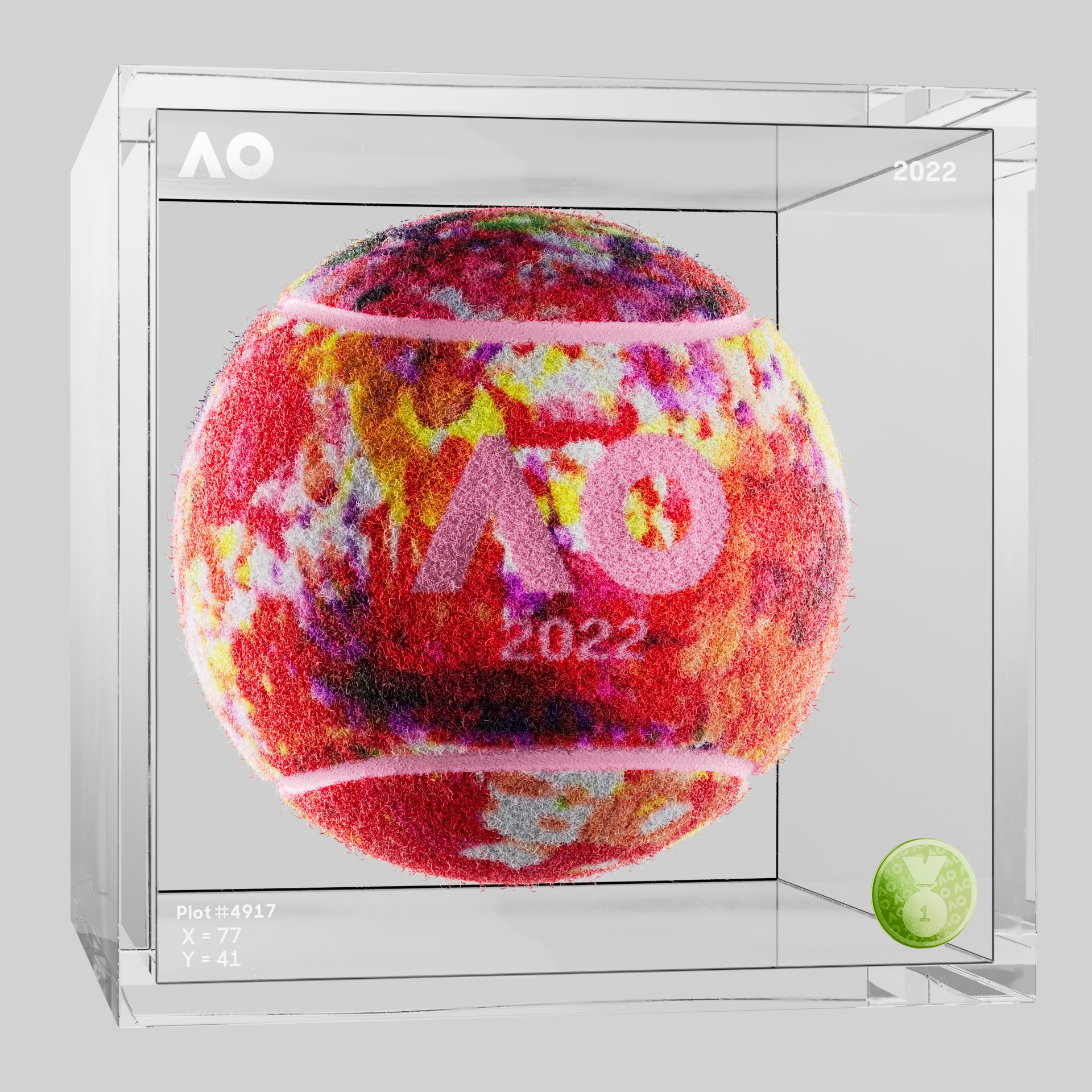 The Australian Open - The Australian Open Art Ball - AO Art Ball #1992 - NFT # 1992