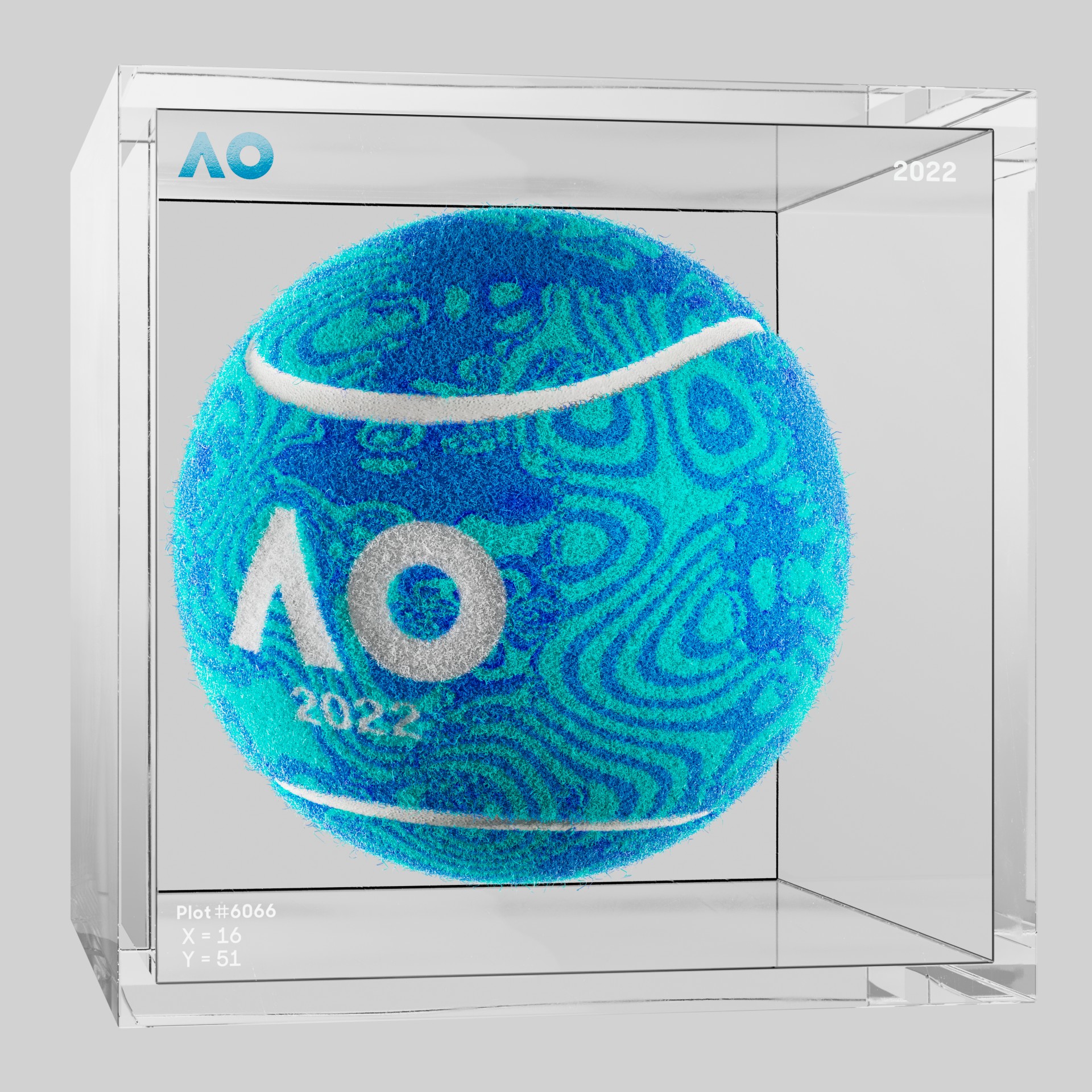 The Australian Open - The Australian Open Art Ball - AO Art Ball #1996 - NFT # 1996