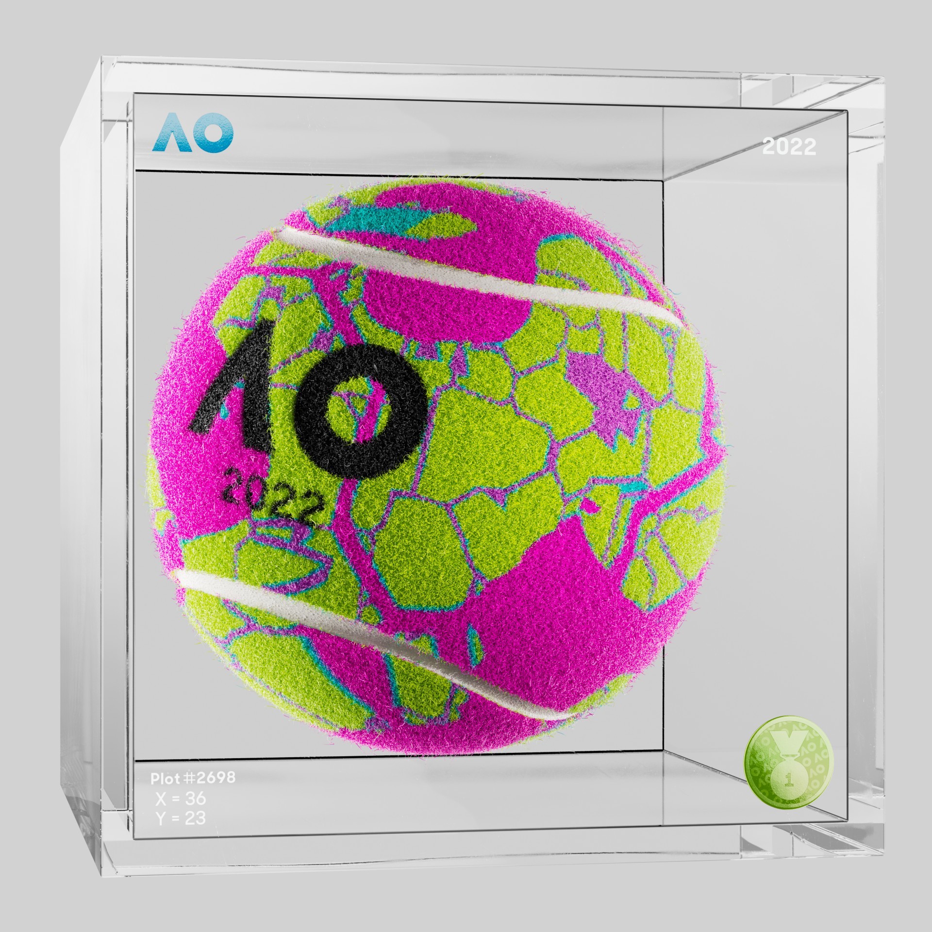 The Australian Open - The Australian Open Art Ball - AO Art Ball #1997 - NFT # 1997