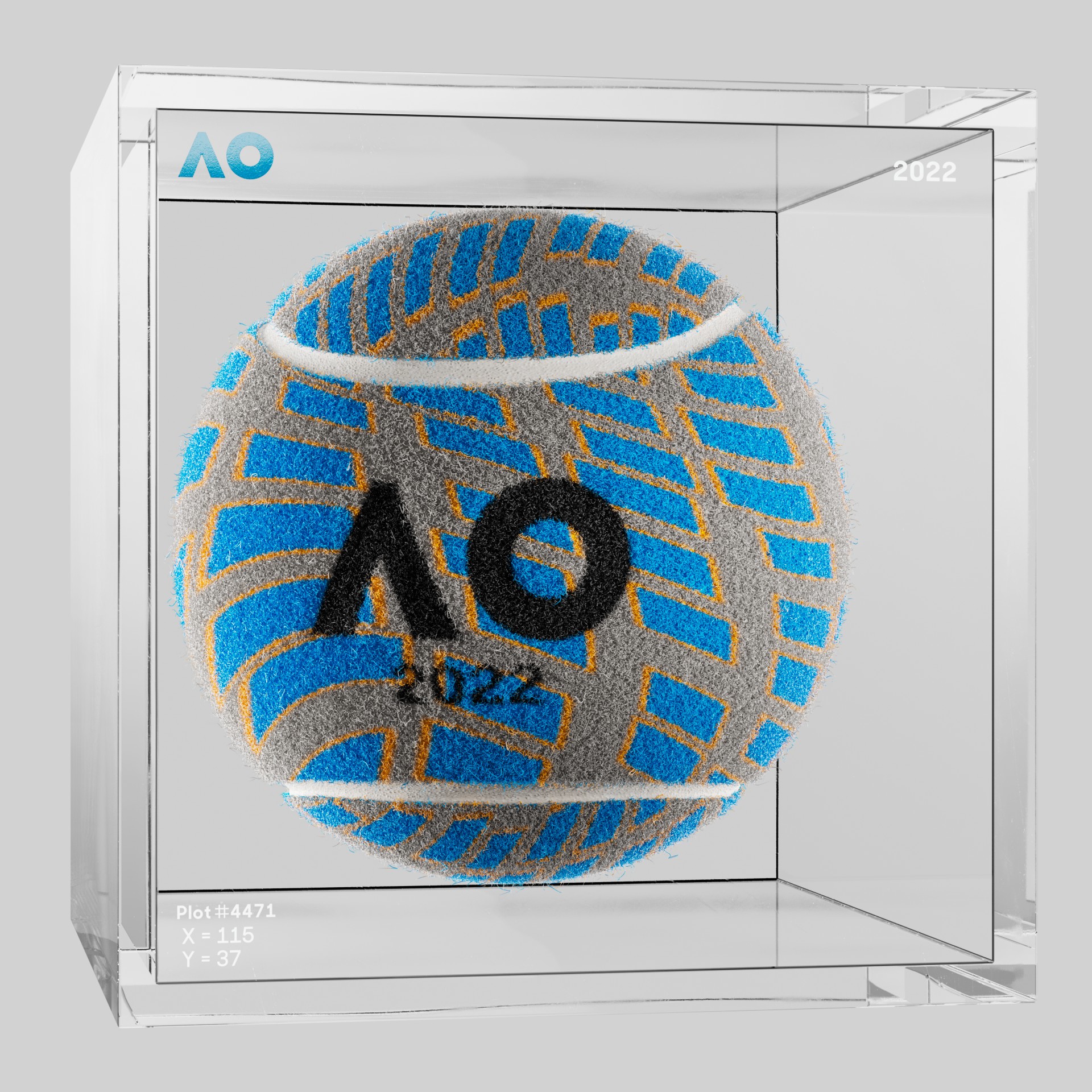 The Australian Open - The Australian Open Art Ball - AO Art Ball #1999 - NFT # 1999