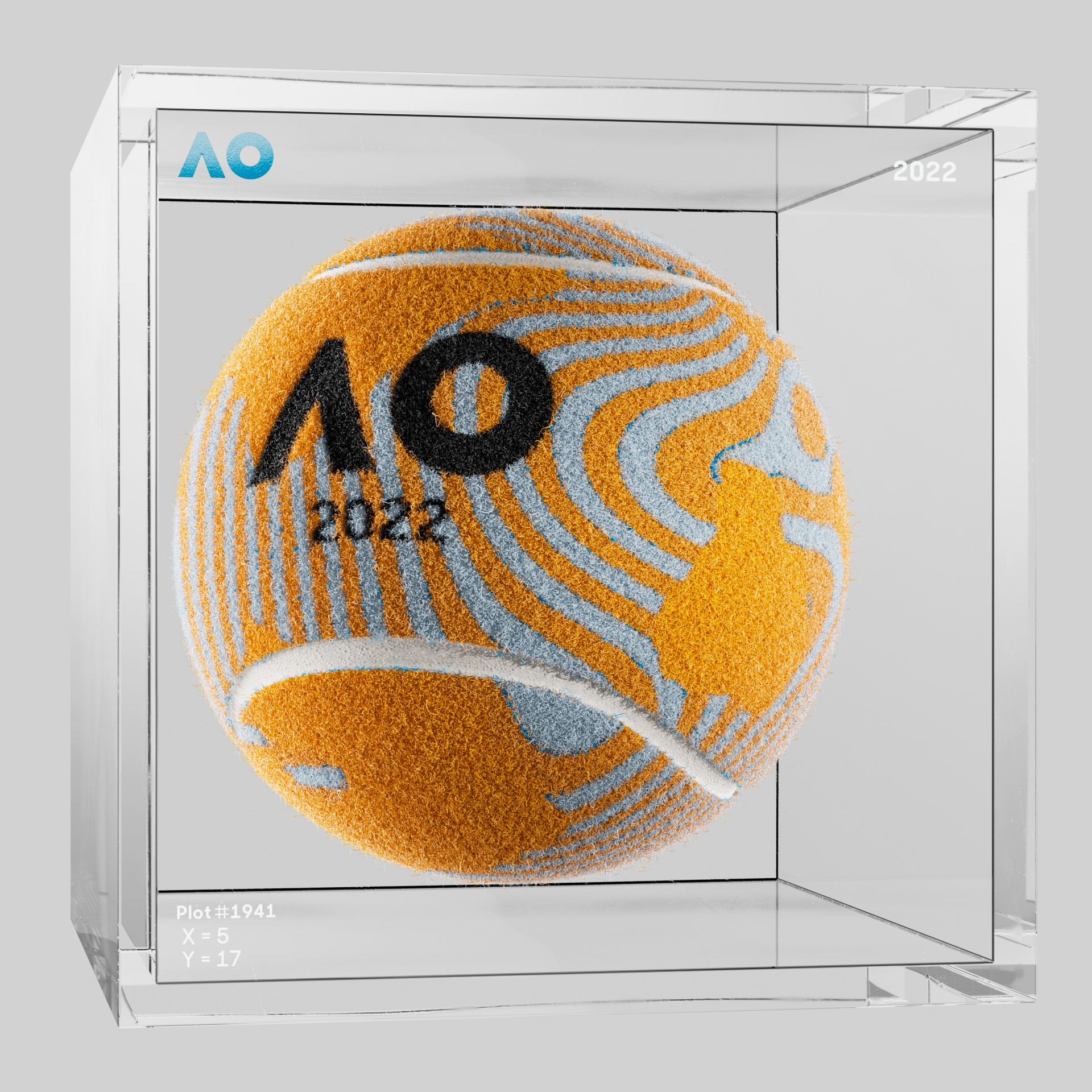 The Australian Open - The Australian Open Art Ball - AO Art Ball #2 - NFT # 2