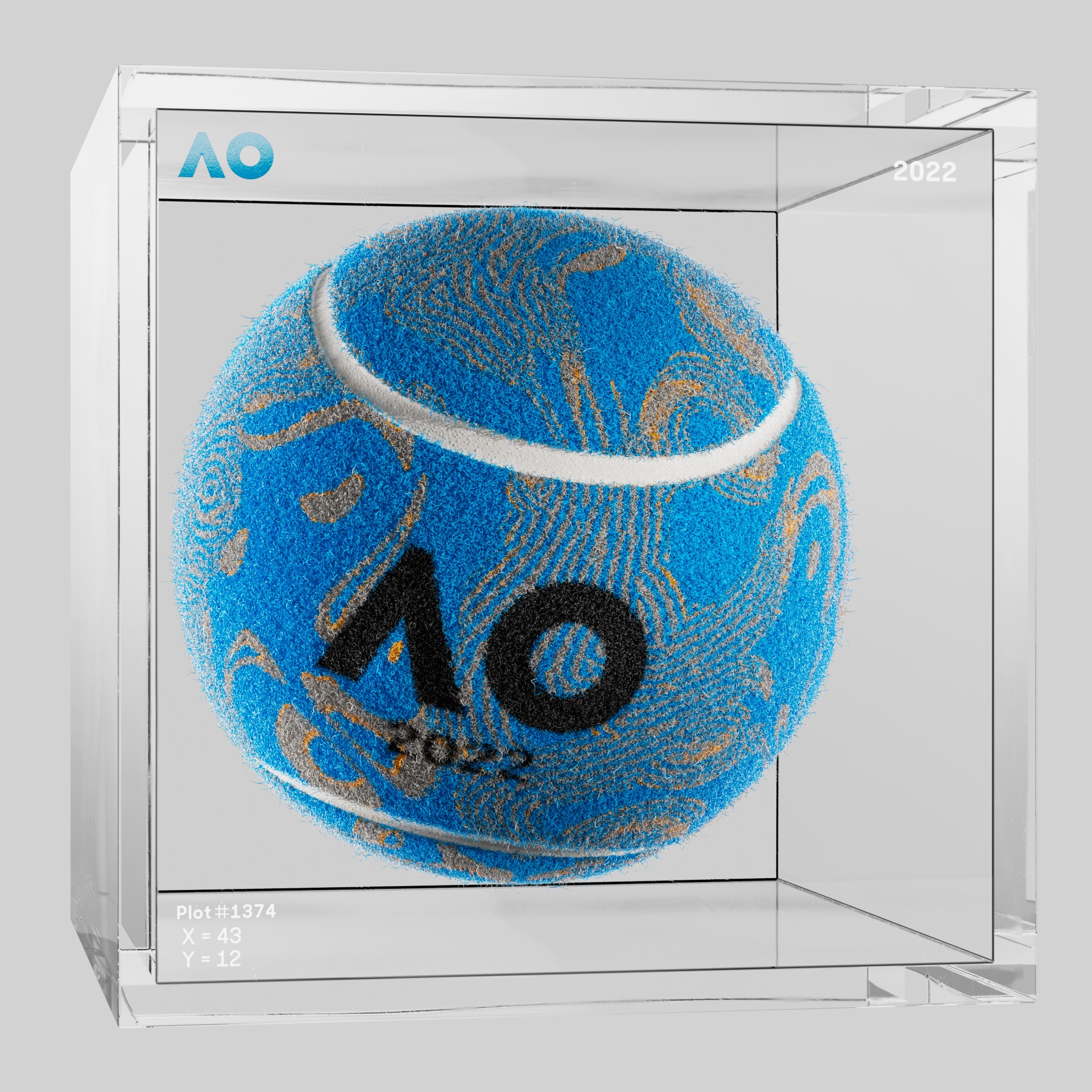 The Australian Open - The Australian Open Art Ball - AO Art Ball #20 - NFT # 20