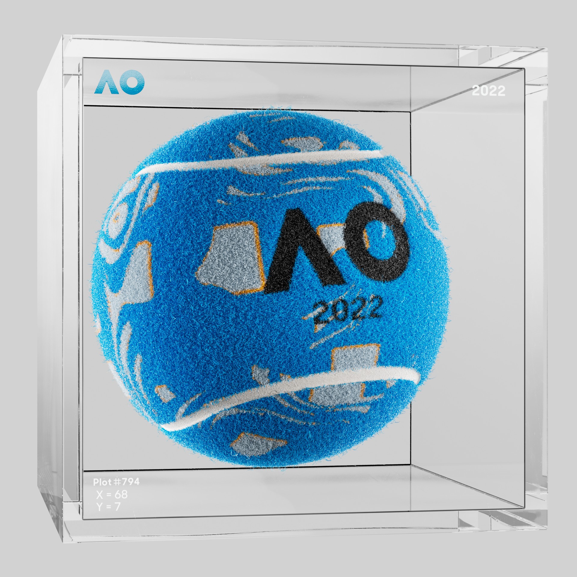 The Australian Open - The Australian Open Art Ball - AO Art Ball #2001 - NFT # 2001