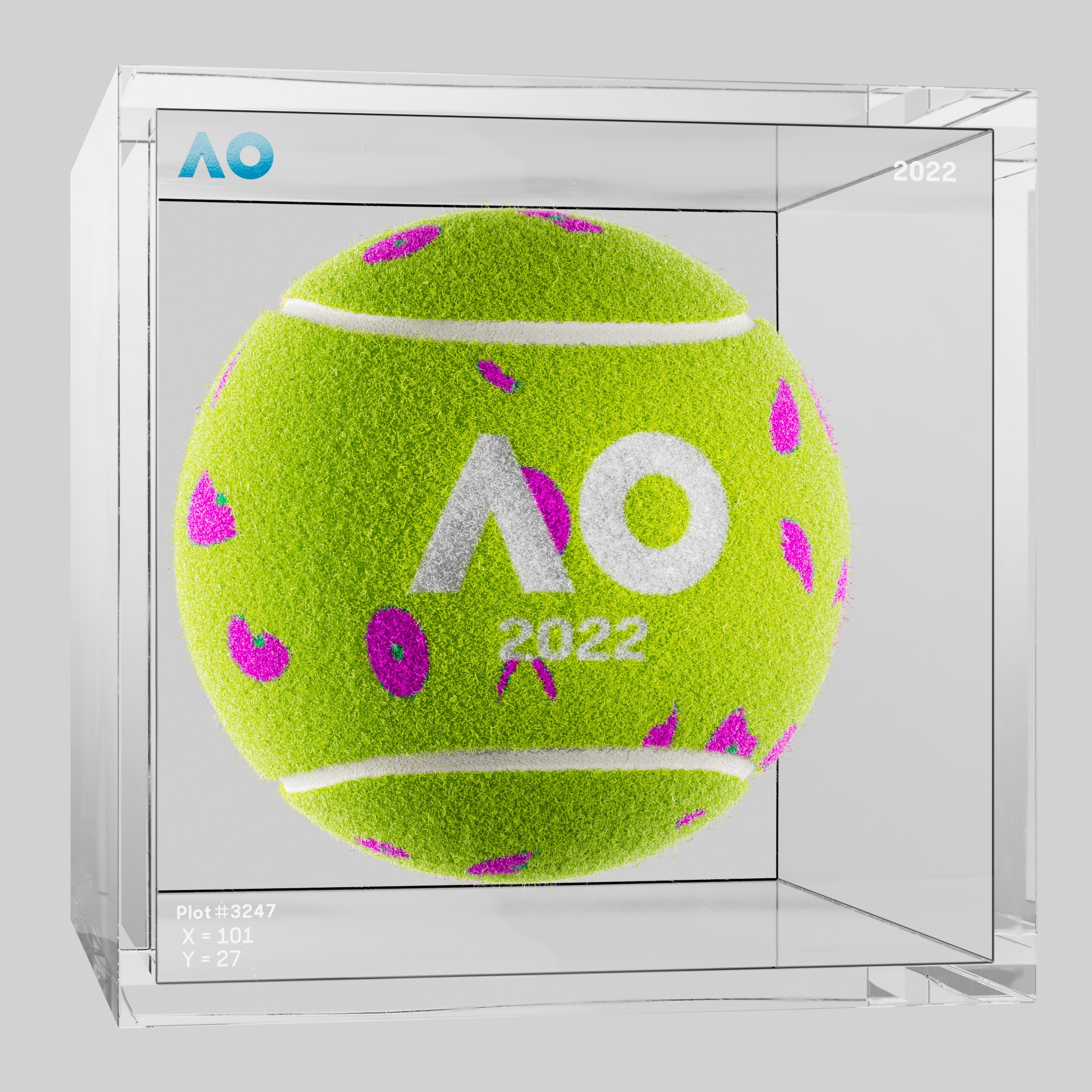 The Australian Open - The Australian Open Art Ball - AO Art Ball #2002 - NFT # 2002