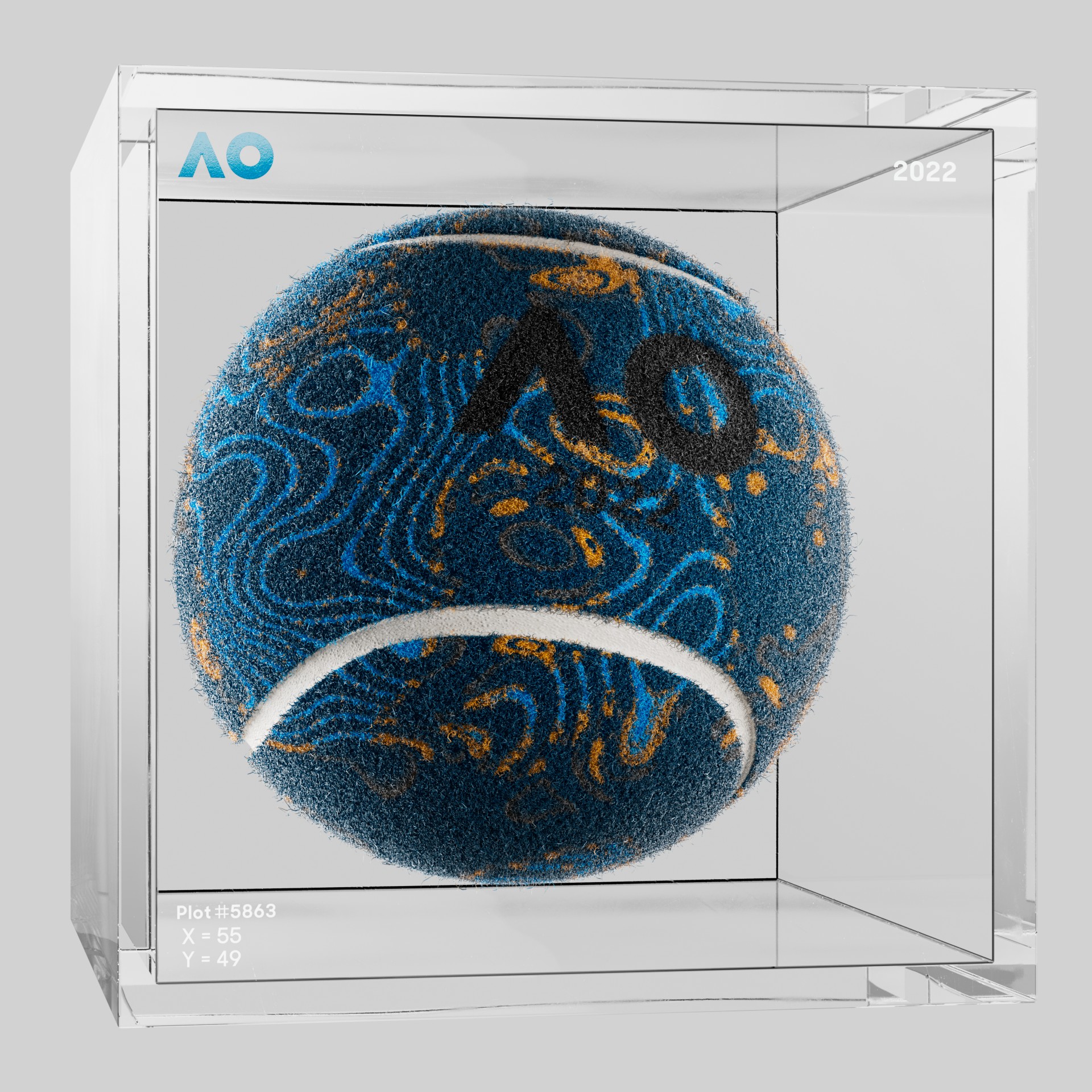 The Australian Open - The Australian Open Art Ball - AO Art Ball #2007 - NFT # 2007