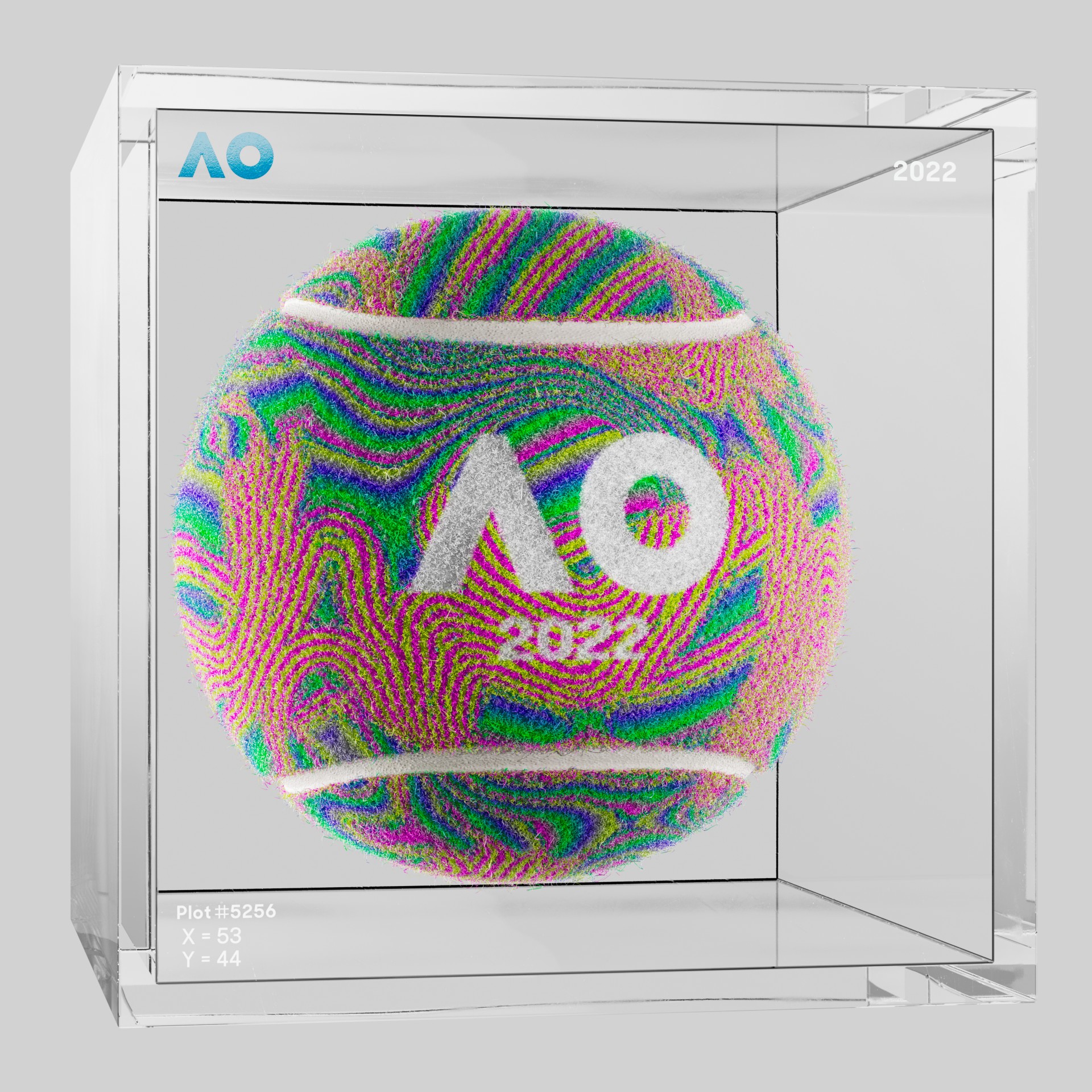 The Australian Open - The Australian Open Art Ball - AO Art Ball #2008 - NFT # 2008