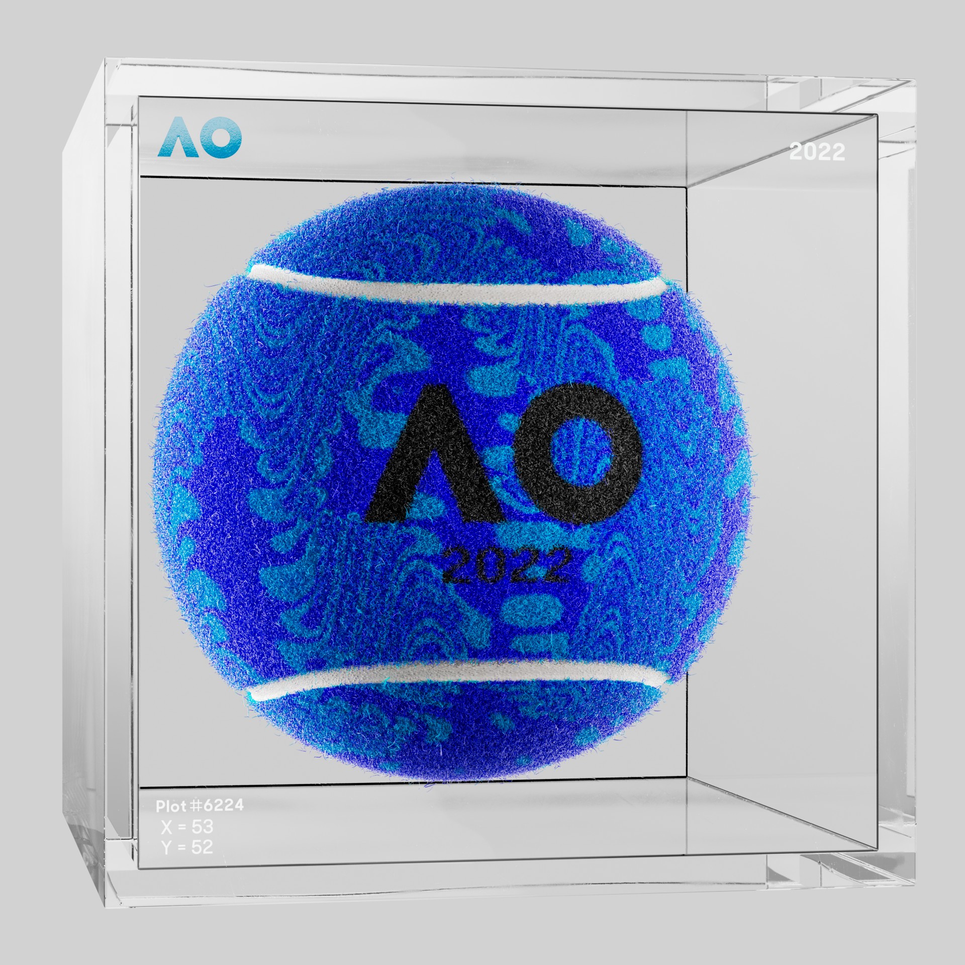 The Australian Open - The Australian Open Art Ball - AO Art Ball #2010 - NFT # 2010