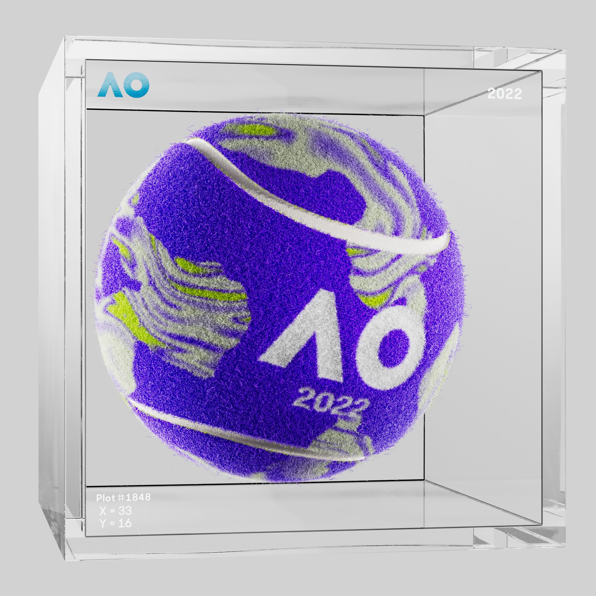 The Australian Open - The Australian Open Art Ball - AO Art Ball #2014 - NFT # 2014