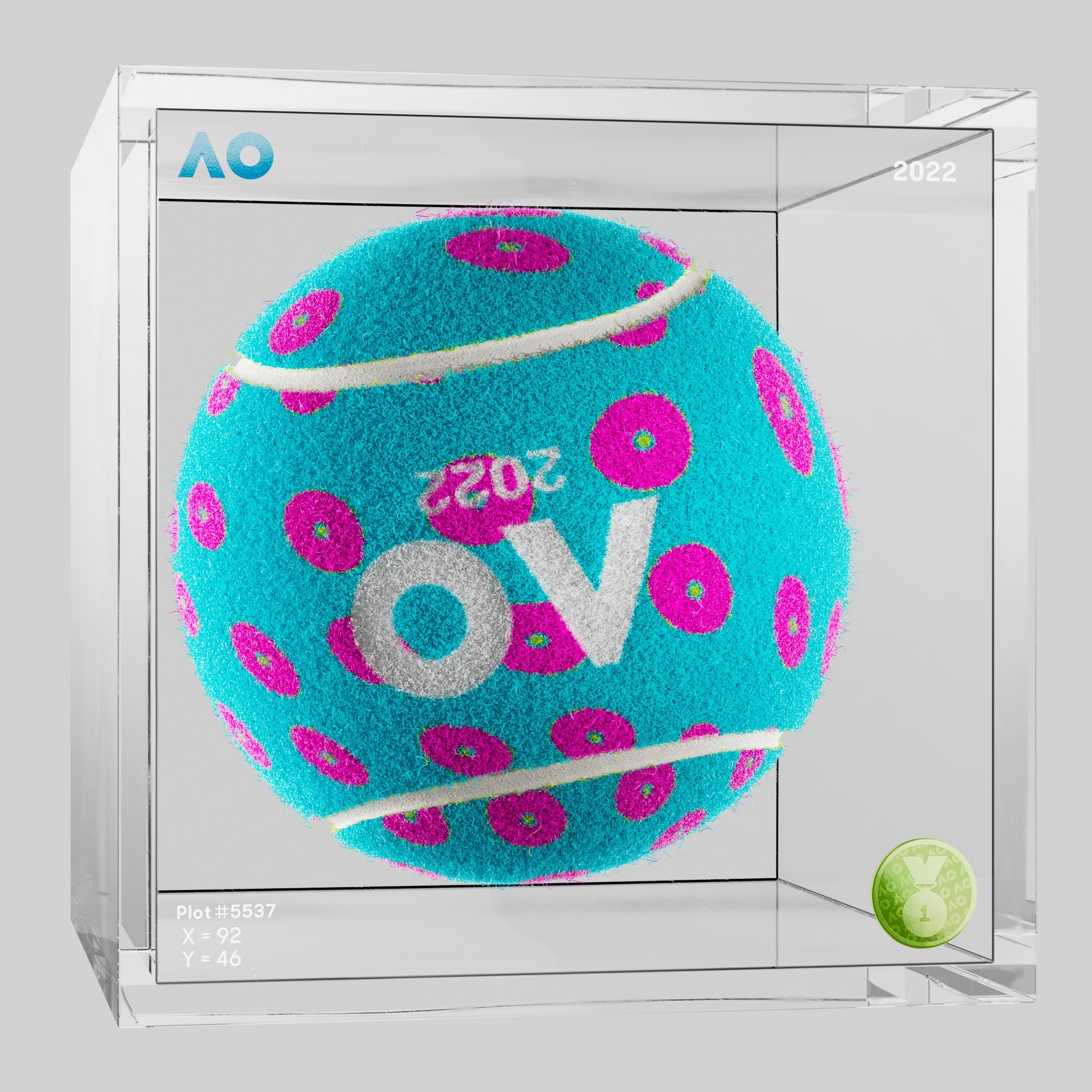 The Australian Open - The Australian Open Art Ball - AO Art Ball #2015 - NFT # 2015