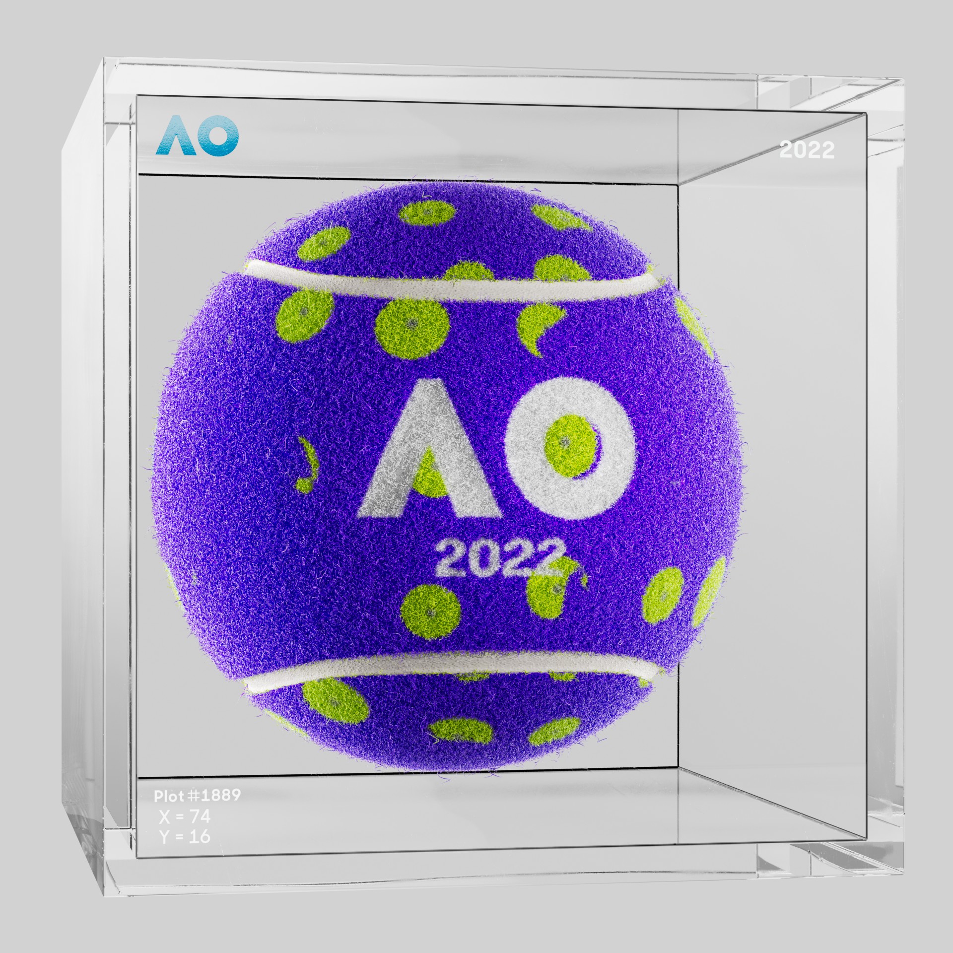 The Australian Open - The Australian Open Art Ball - AO Art Ball #2016 - NFT # 2016
