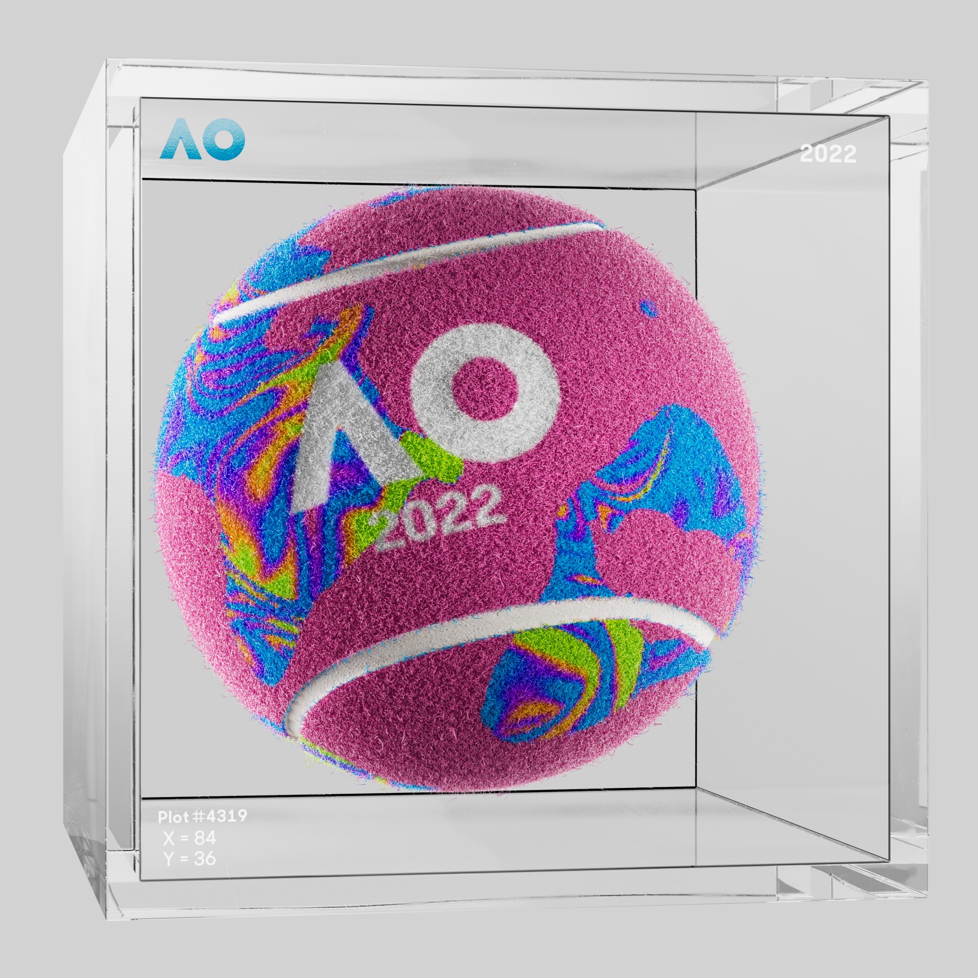 The Australian Open - The Australian Open Art Ball - AO Art Ball #2019 - NFT # 2019