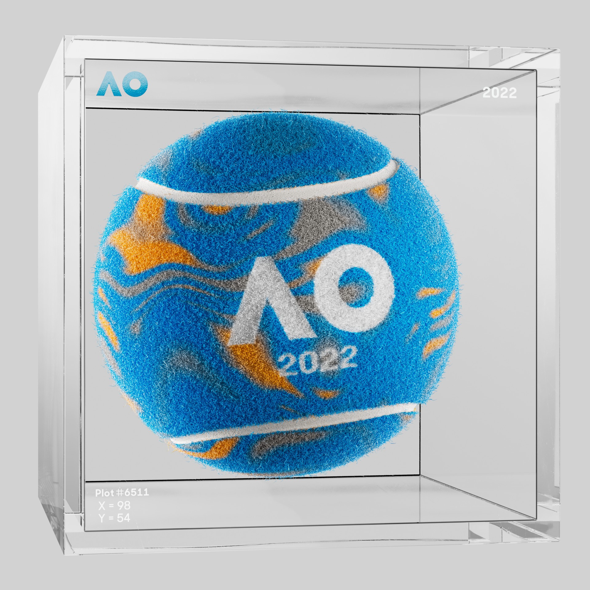 The Australian Open - The Australian Open Art Ball - AO Art Ball #2021 - NFT # 2021