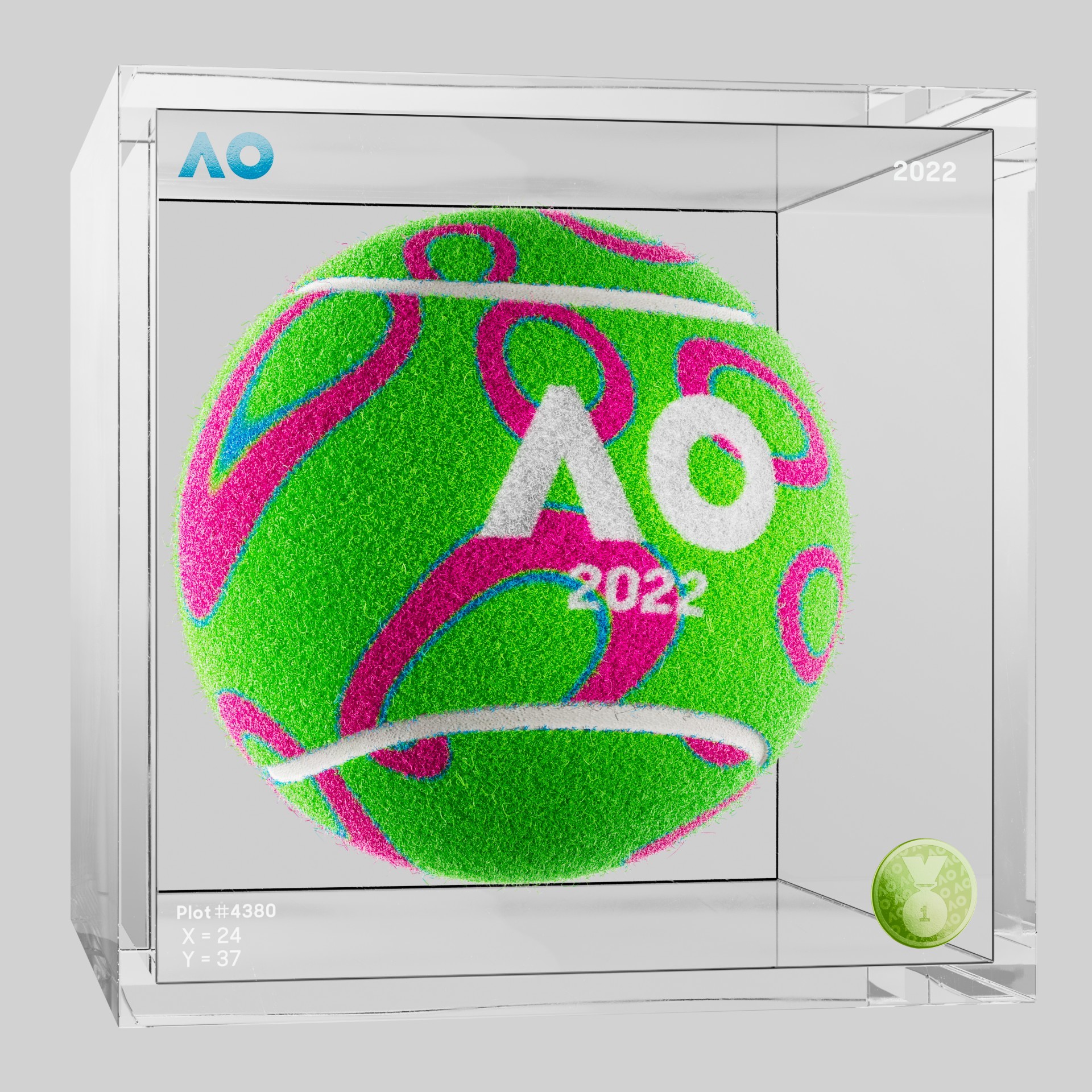The Australian Open - The Australian Open Art Ball - AO Art Ball #2023 - NFT # 2023