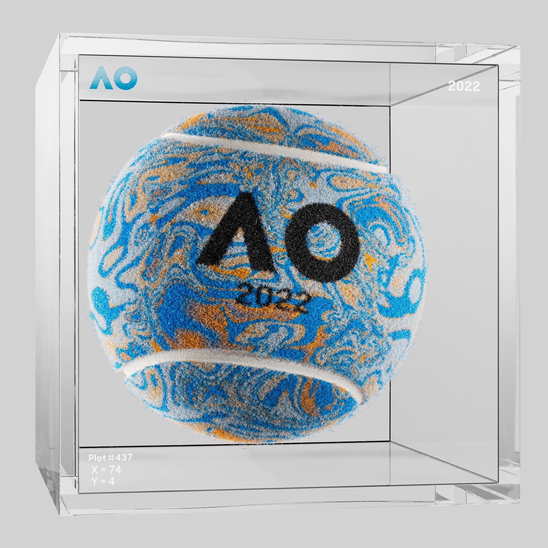 The Australian Open - The Australian Open Art Ball - AO Art Ball #2024 - NFT # 2024