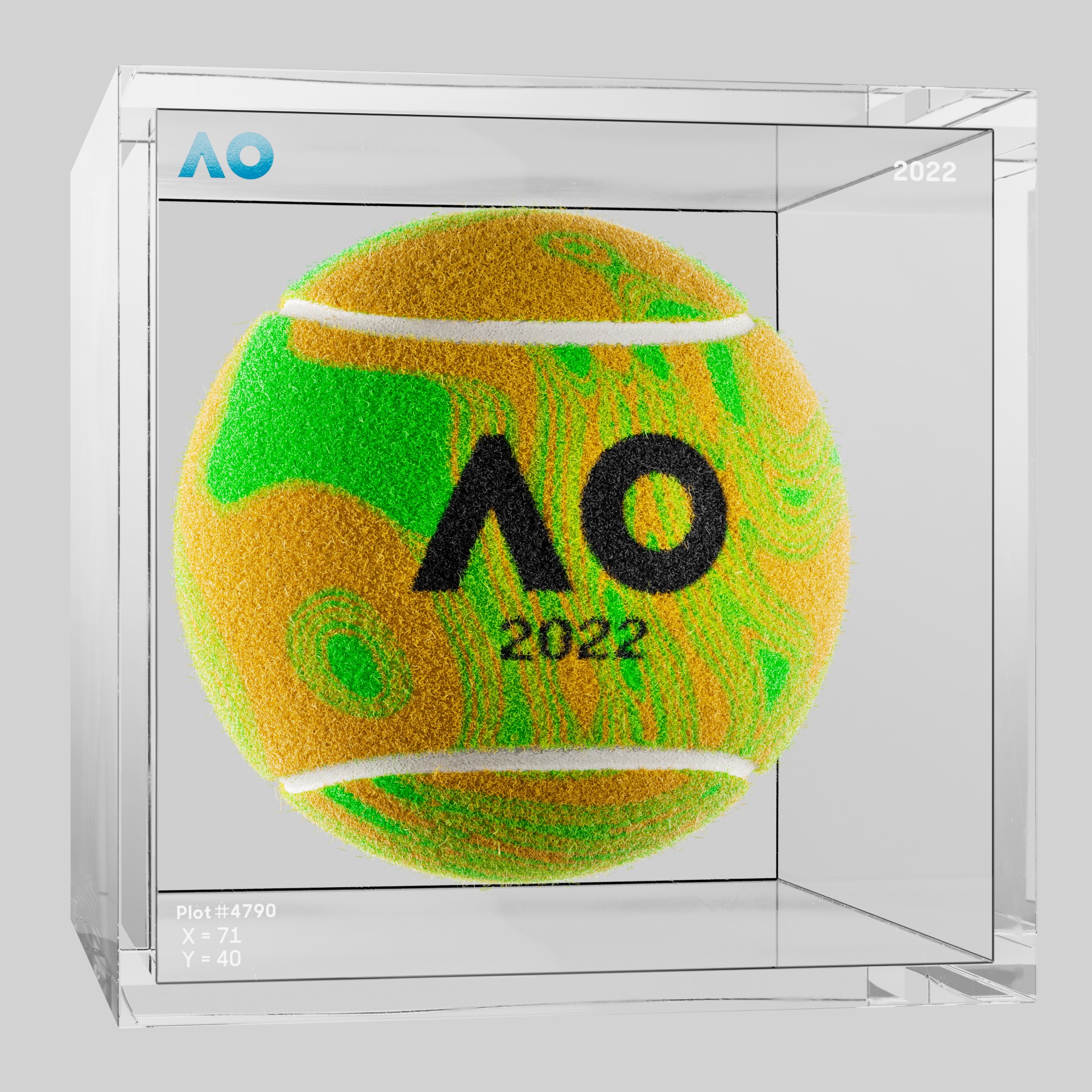 The Australian Open - The Australian Open Art Ball - AO Art Ball #2027 - NFT # 2027