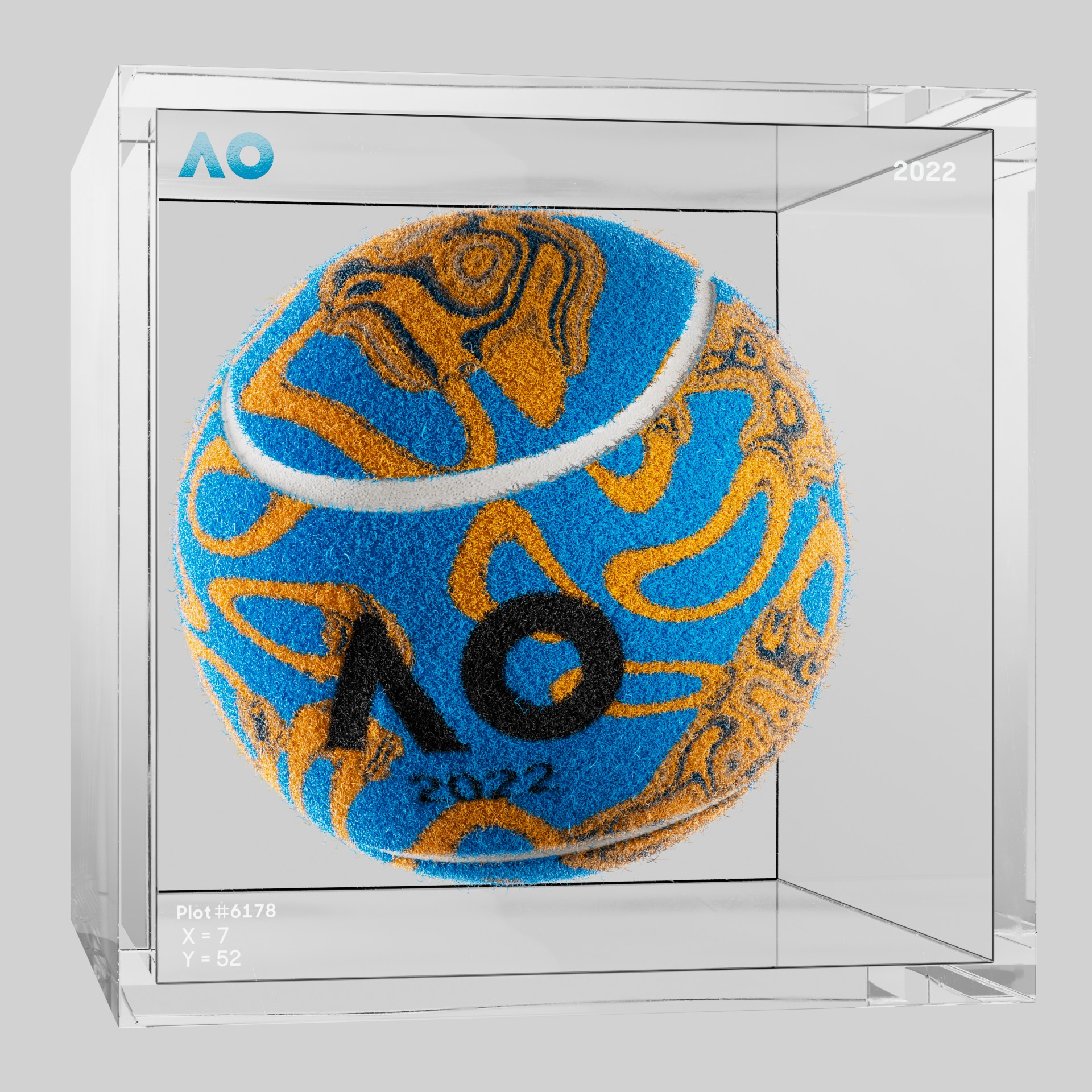 The Australian Open - The Australian Open Art Ball - AO Art Ball #2034 - NFT # 2034
