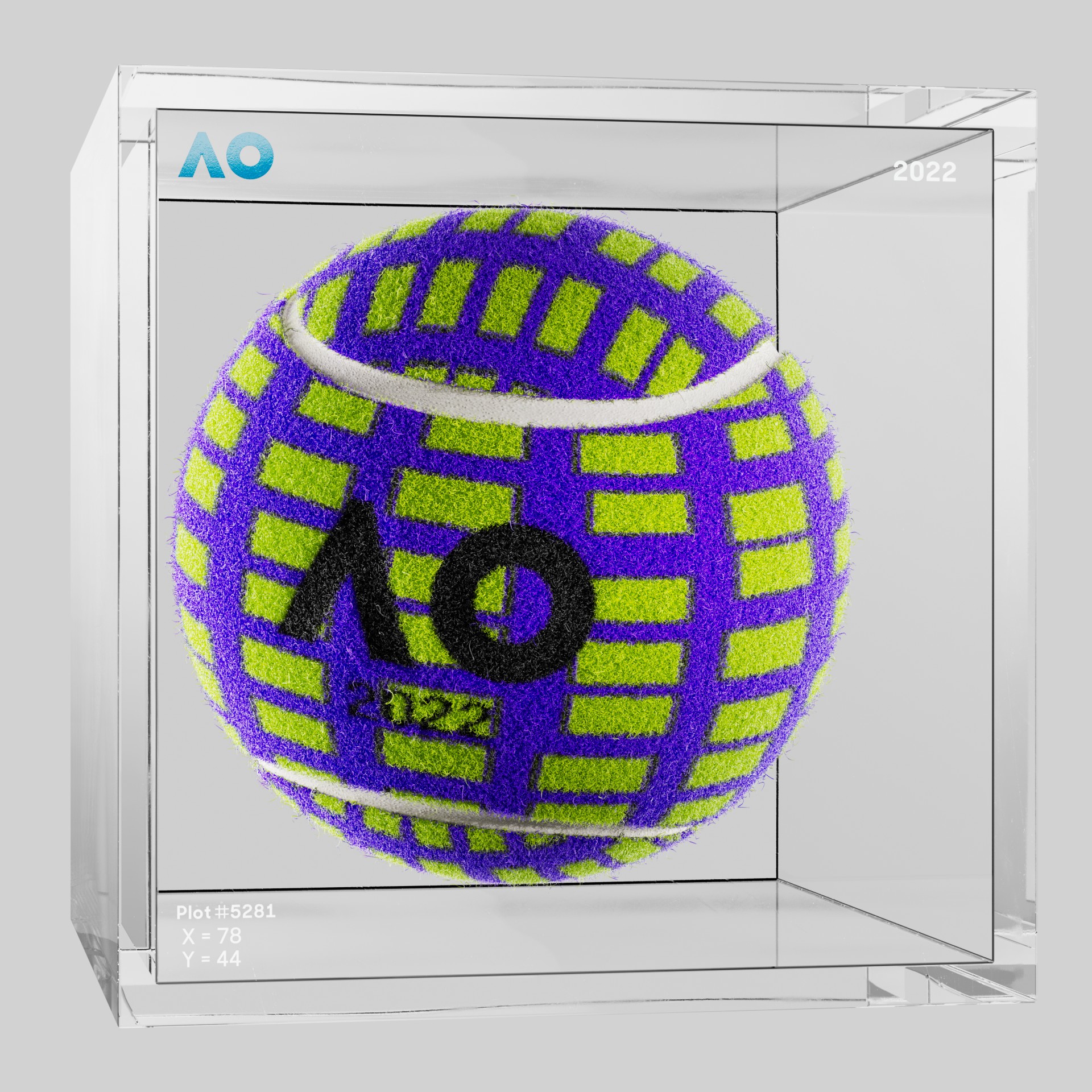 The Australian Open - The Australian Open Art Ball - AO Art Ball #2035 - NFT # 2035