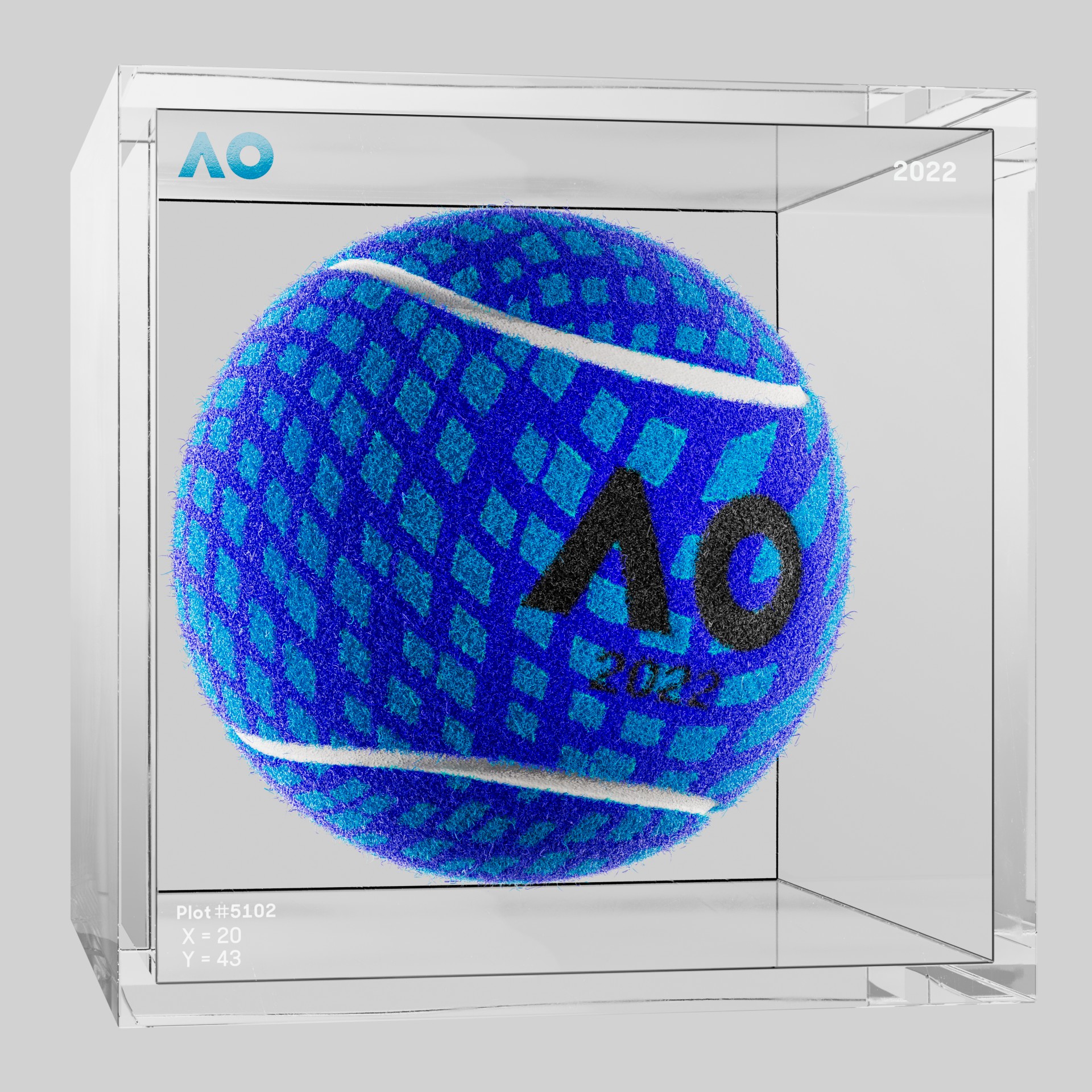 The Australian Open - The Australian Open Art Ball - AO Art Ball #2037 - NFT # 2037