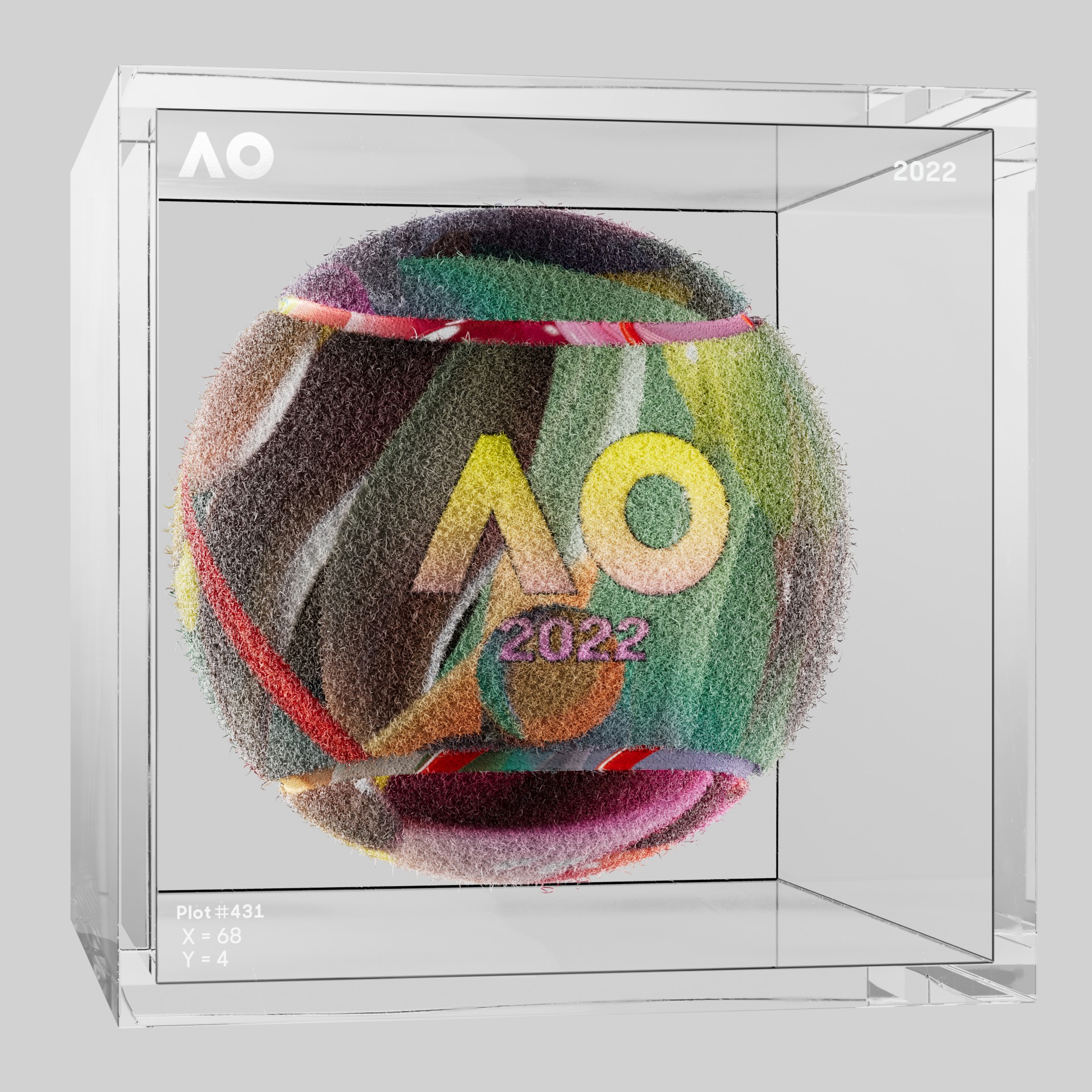 The Australian Open - The Australian Open Art Ball - AO Art Ball #204 - NFT # 204