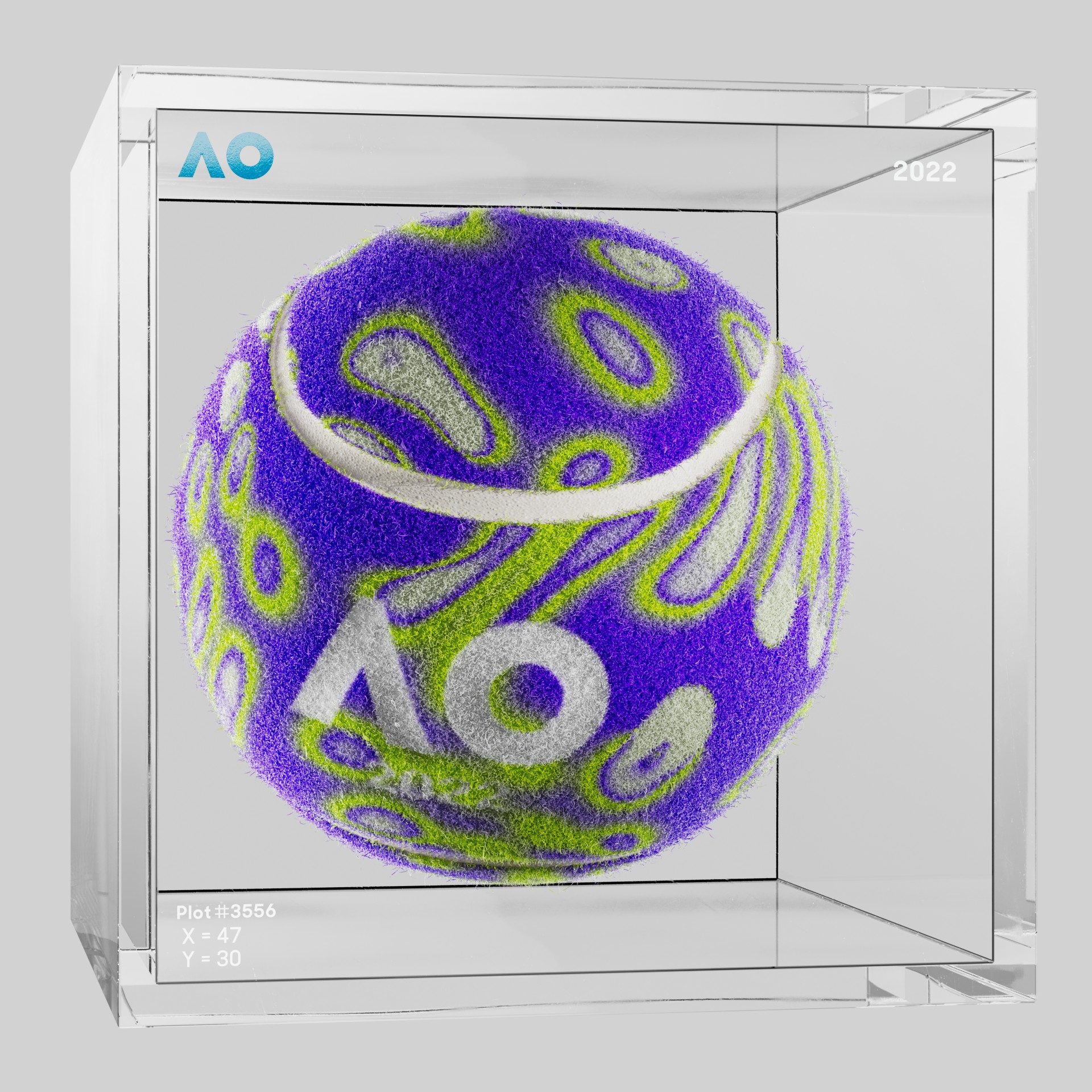 The Australian Open - The Australian Open Art Ball - AO Art Ball #2041 - NFT # 2041