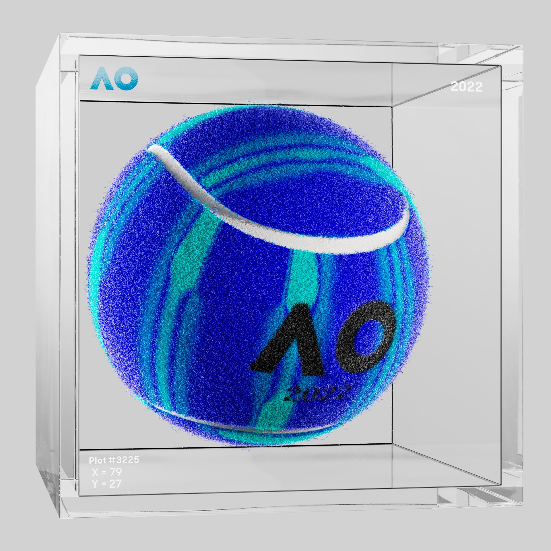 The Australian Open - The Australian Open Art Ball - AO Art Ball #2045 - NFT # 2045