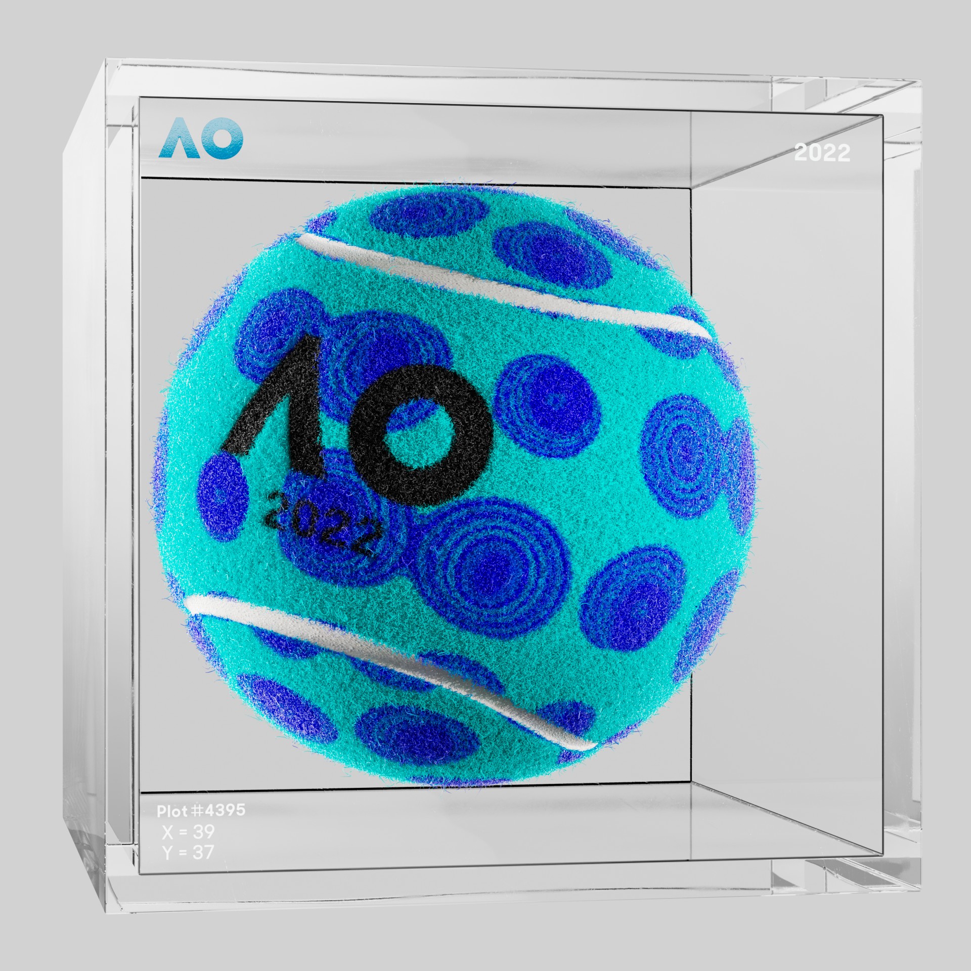 The Australian Open - The Australian Open Art Ball - AO Art Ball #2046 - NFT # 2046