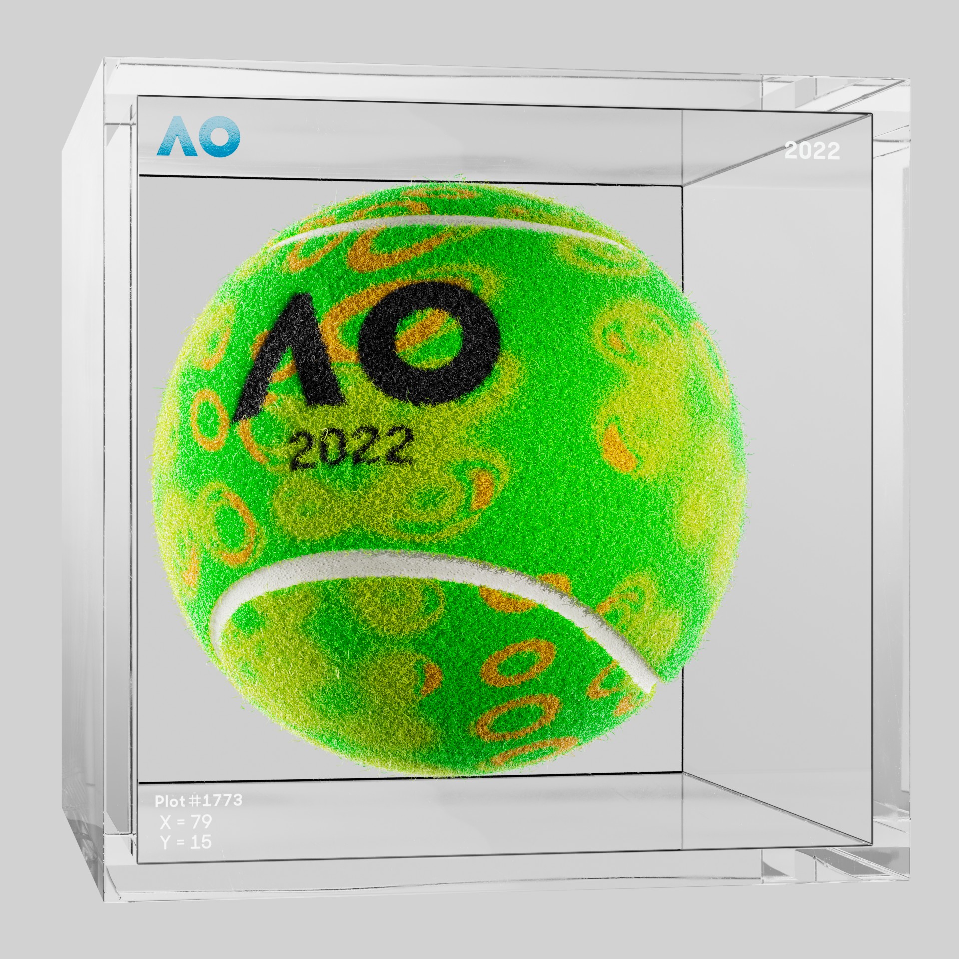 The Australian Open - The Australian Open Art Ball - AO Art Ball #2047 - NFT # 2047