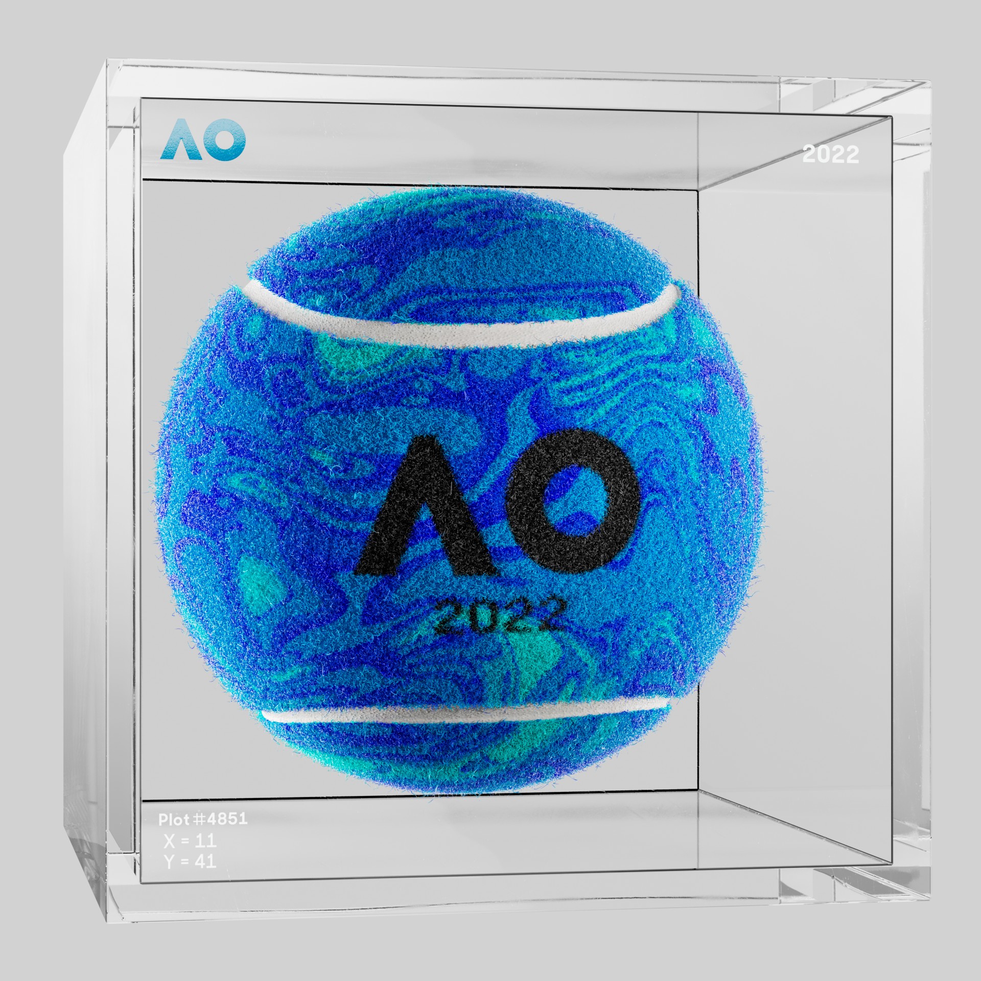 The Australian Open - The Australian Open Art Ball - AO Art Ball #2048 - NFT # 2048