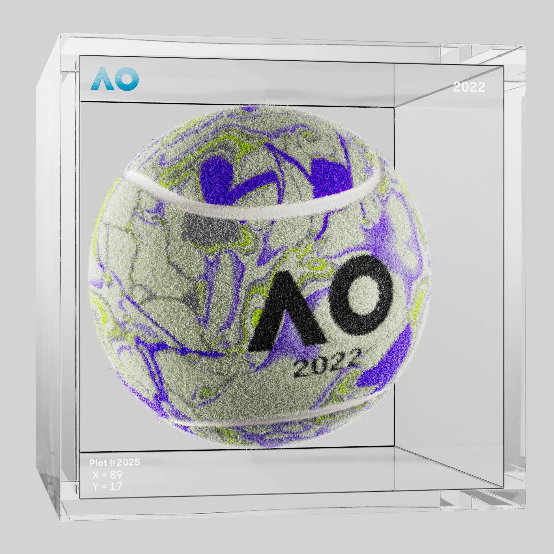The Australian Open - The Australian Open Art Ball - AO Art Ball #2049 - NFT # 2049