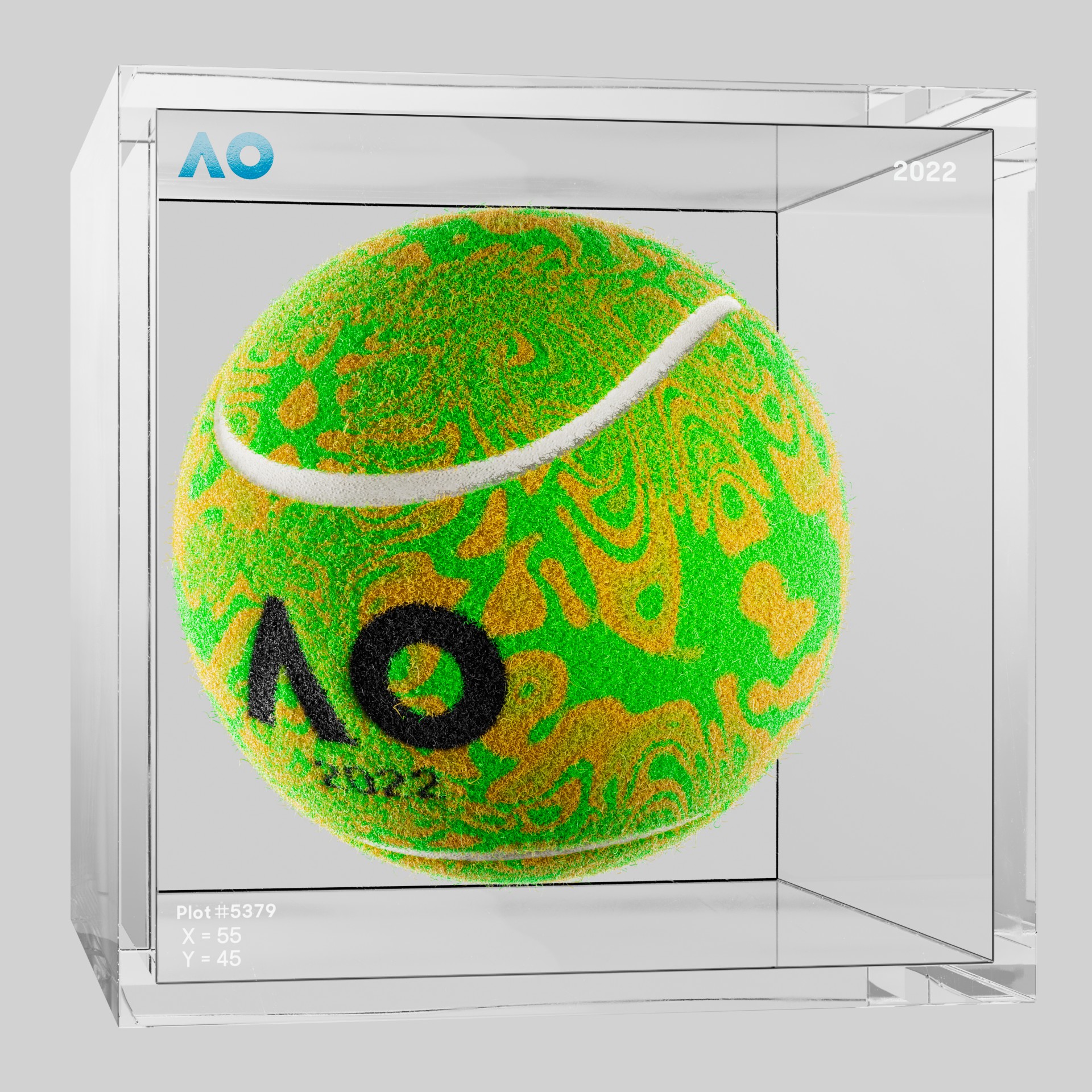 The Australian Open - The Australian Open Art Ball - AO Art Ball #205 - NFT # 205