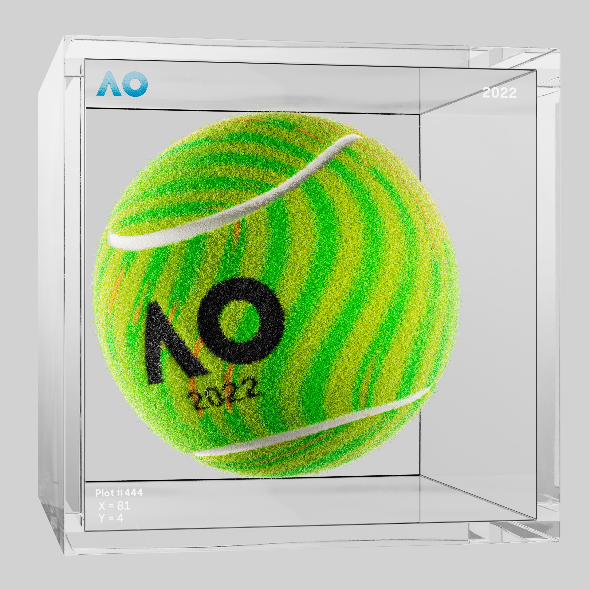 The Australian Open - The Australian Open Art Ball - AO Art Ball #2050 - NFT # 2050
