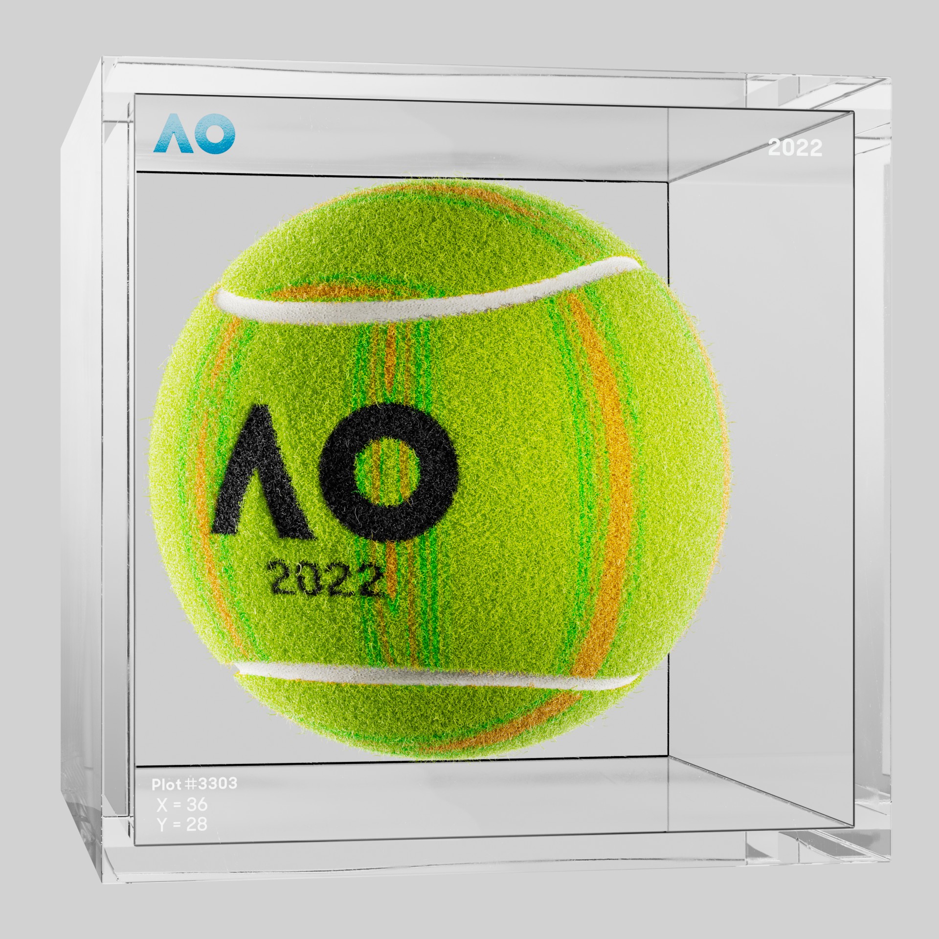 The Australian Open - The Australian Open Art Ball - AO Art Ball #2056 - NFT # 2056