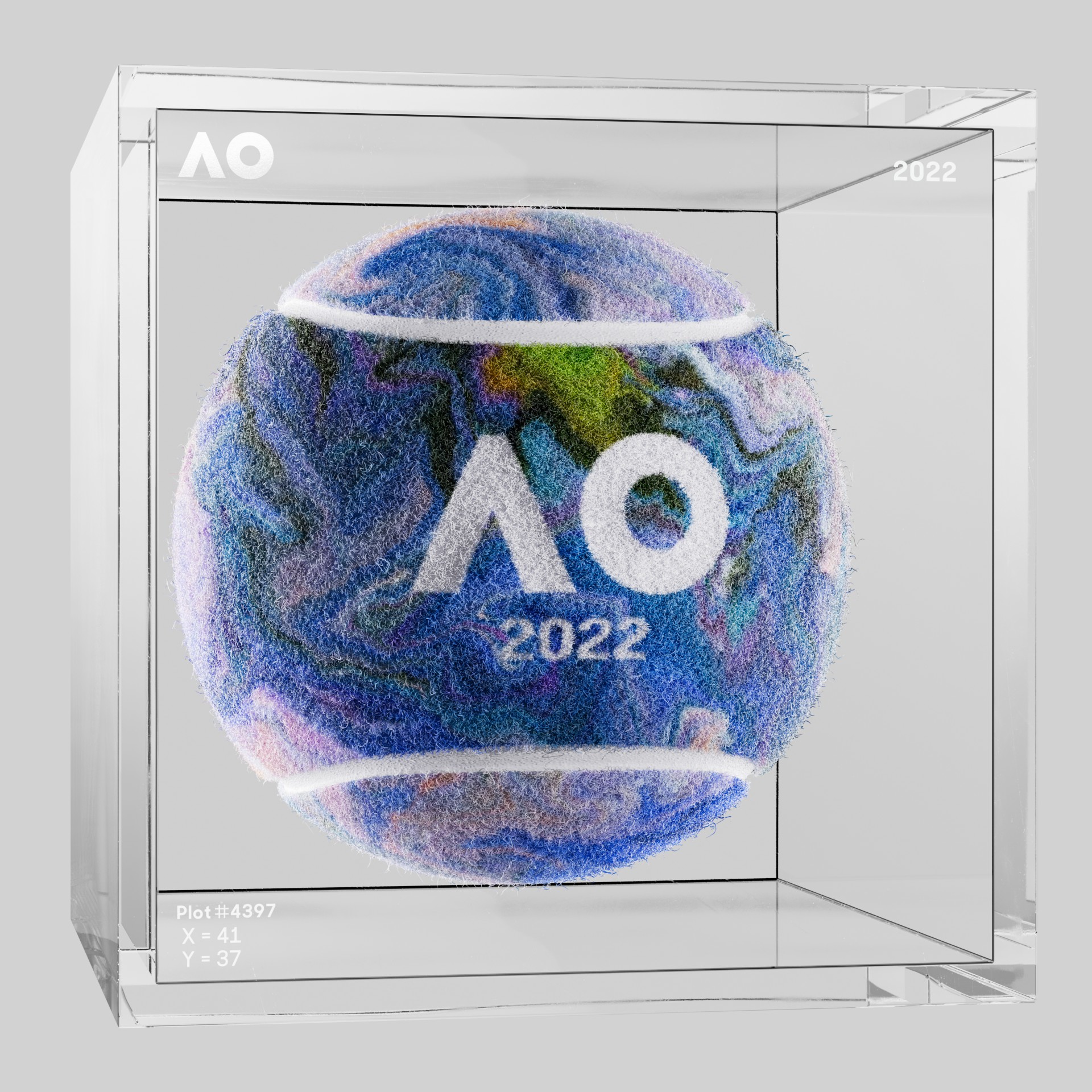 The Australian Open - The Australian Open Art Ball - AO Art Ball #2057 - NFT # 2057
