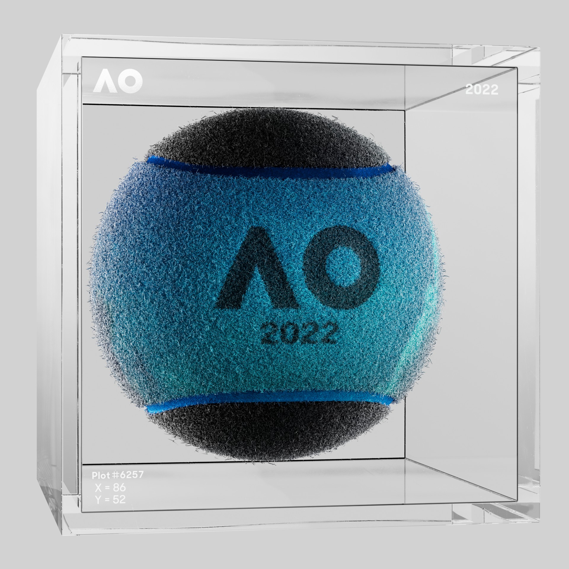 The Australian Open - The Australian Open Art Ball - AO Art Ball #2062 - NFT # 2062