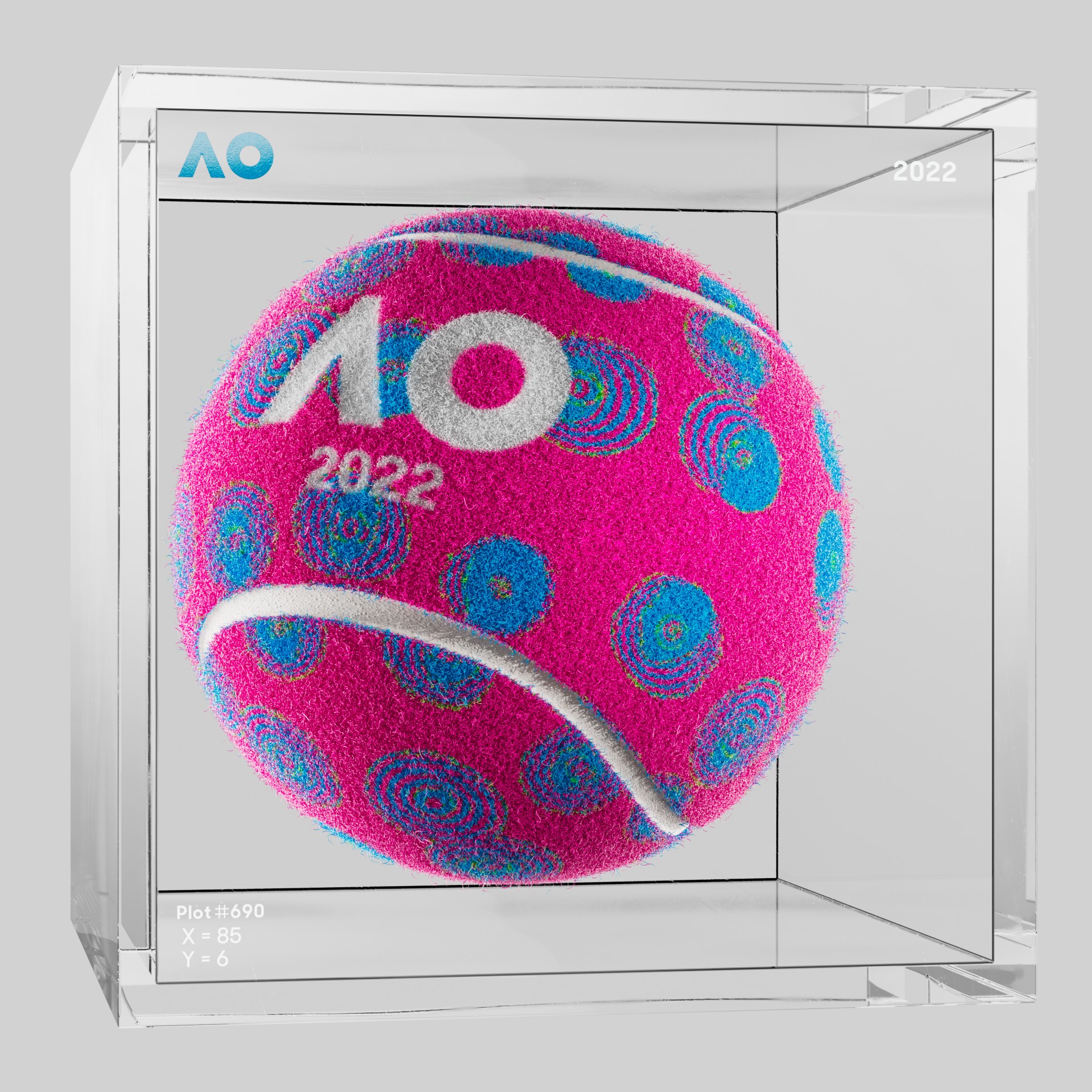 The Australian Open - The Australian Open Art Ball - AO Art Ball #2063 - NFT # 2063