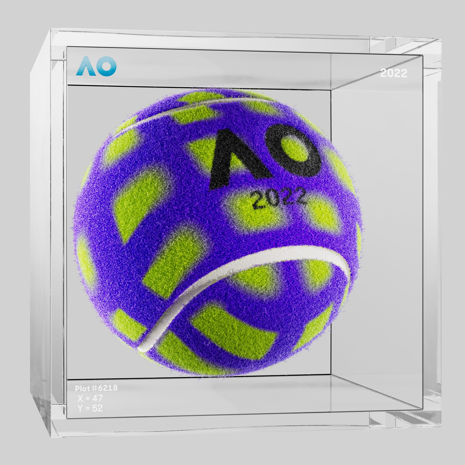 The Australian Open - The Australian Open Art Ball - AO Art Ball #2069 - NFT # 2069