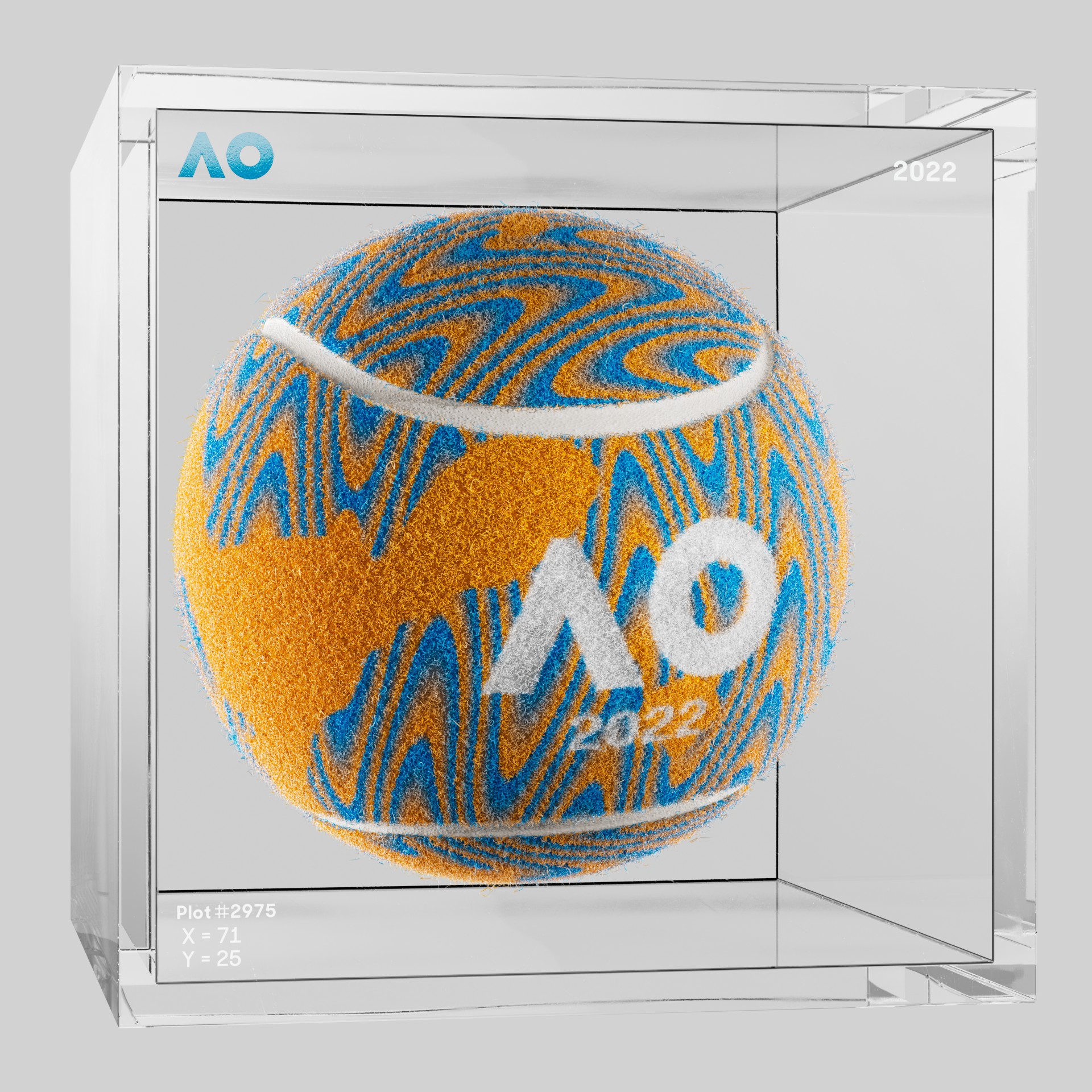 The Australian Open - The Australian Open Art Ball - AO Art Ball #2073 - NFT # 2073