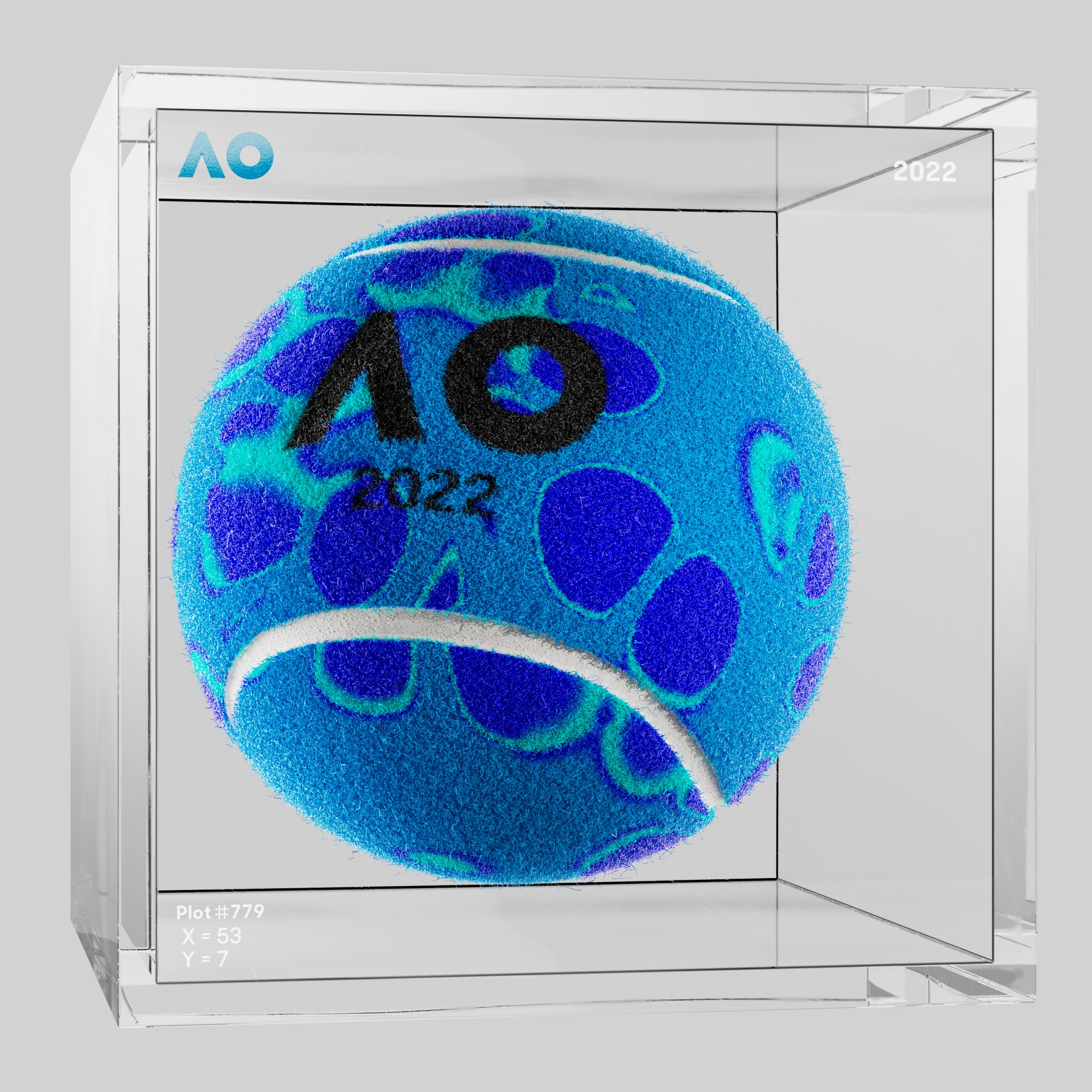 The Australian Open - The Australian Open Art Ball - AO Art Ball #2074 - NFT # 2074