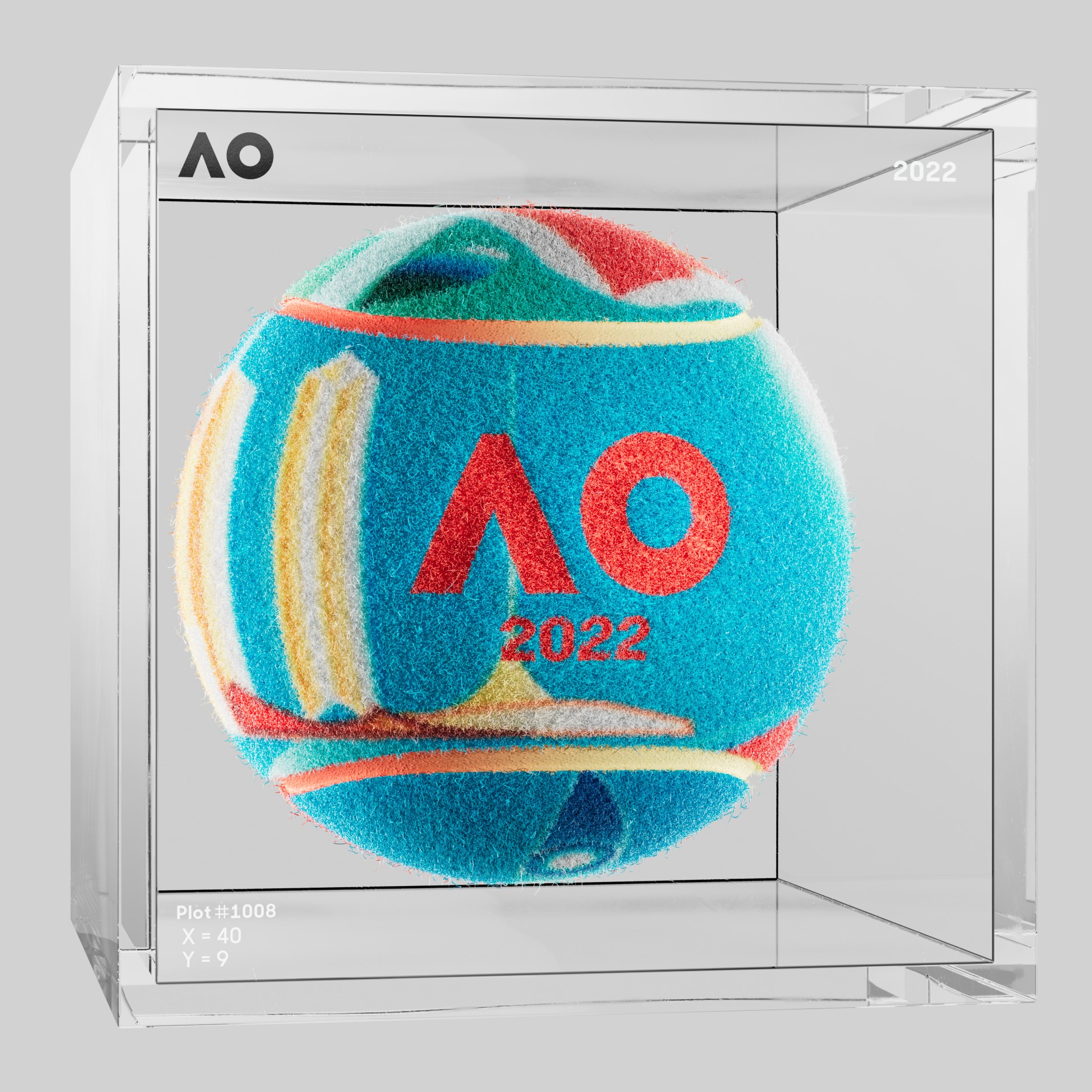 The Australian Open - The Australian Open Art Ball - AO Art Ball #2075 - NFT # 2075