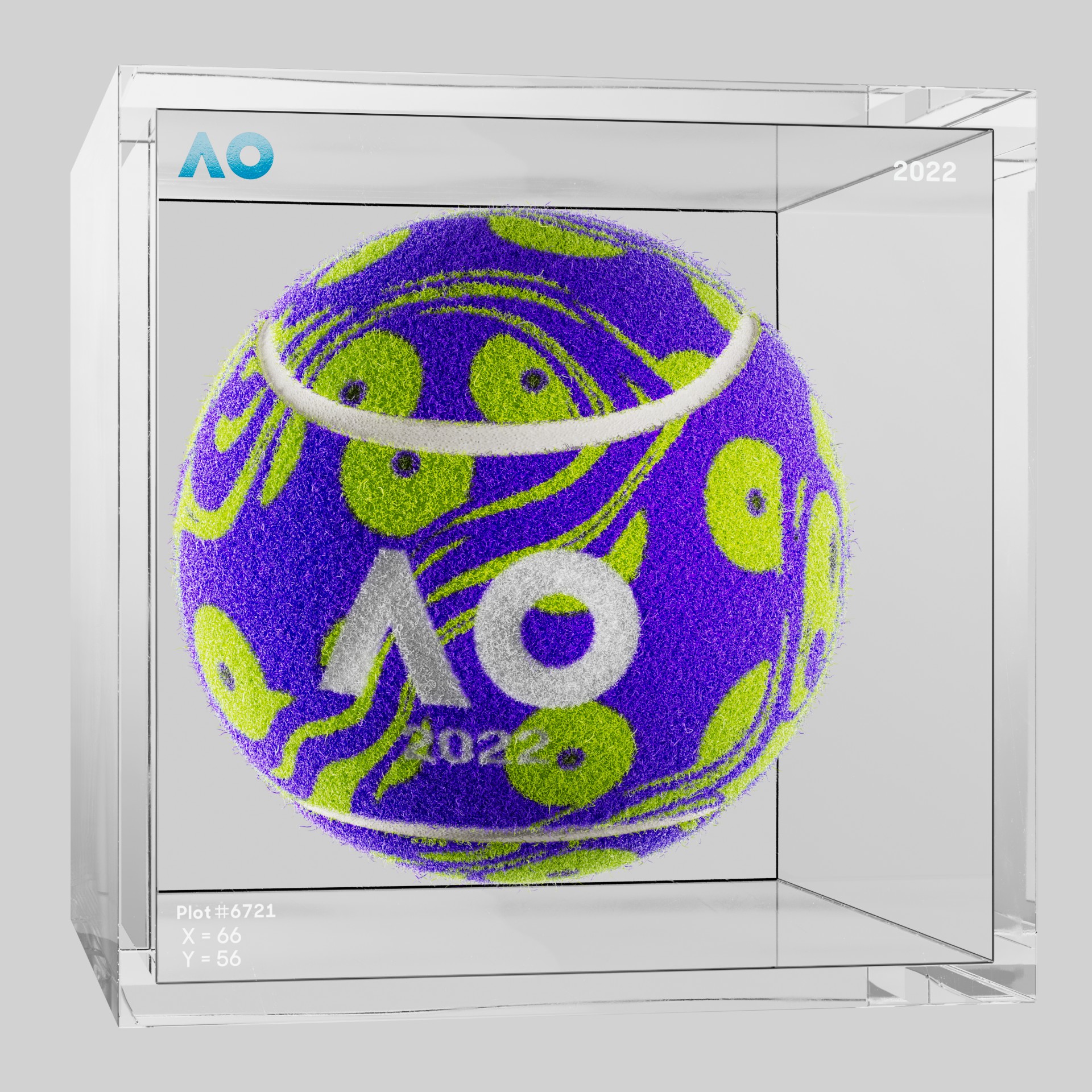 The Australian Open - The Australian Open Art Ball - AO Art Ball #2081 - NFT # 2081