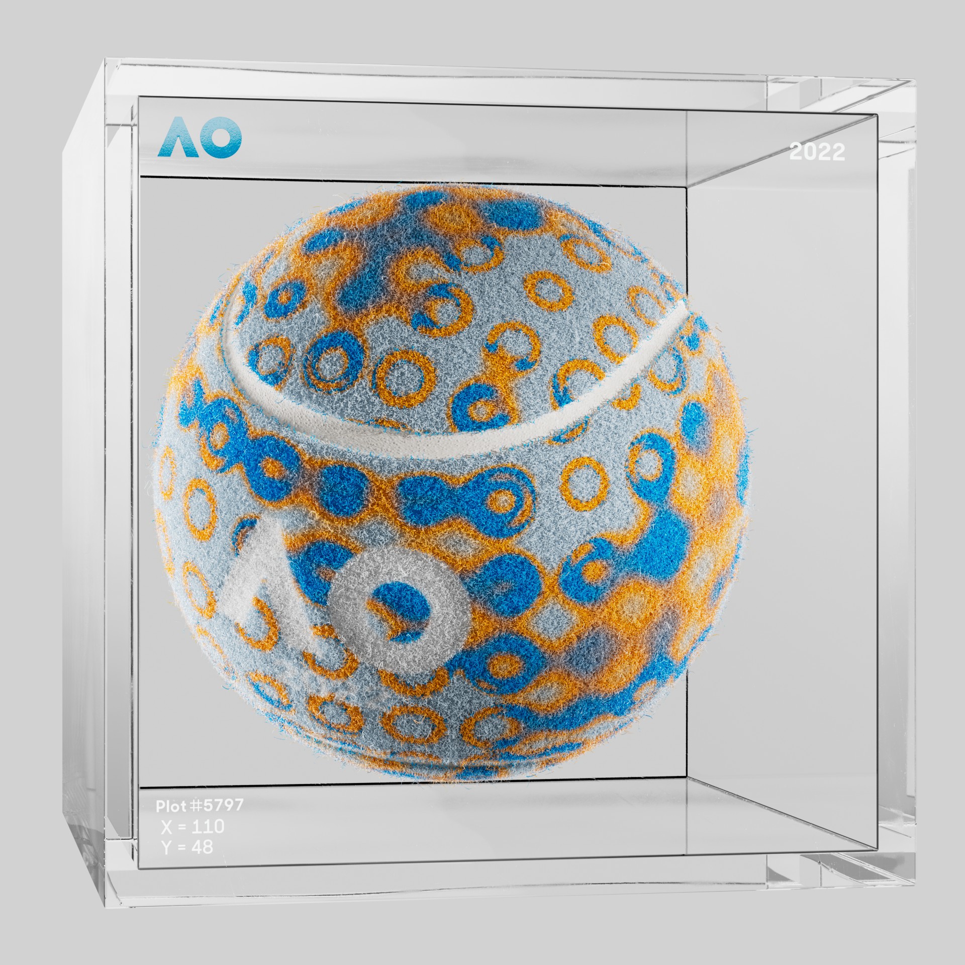 The Australian Open - The Australian Open Art Ball - AO Art Ball #2082 - NFT # 2082