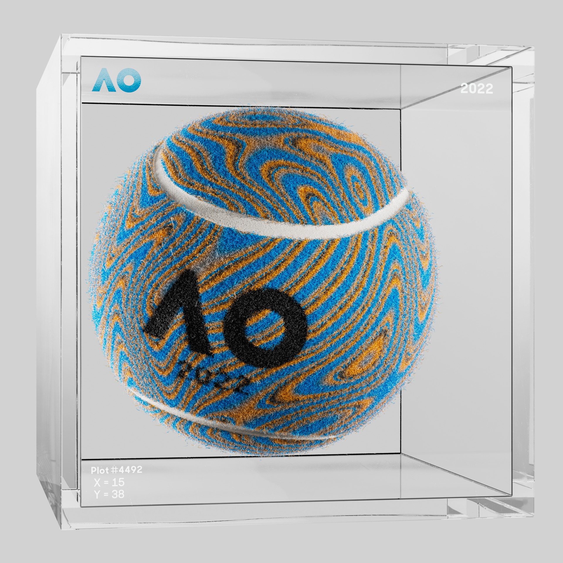 The Australian Open - The Australian Open Art Ball - AO Art Ball #2089 - NFT # 2089