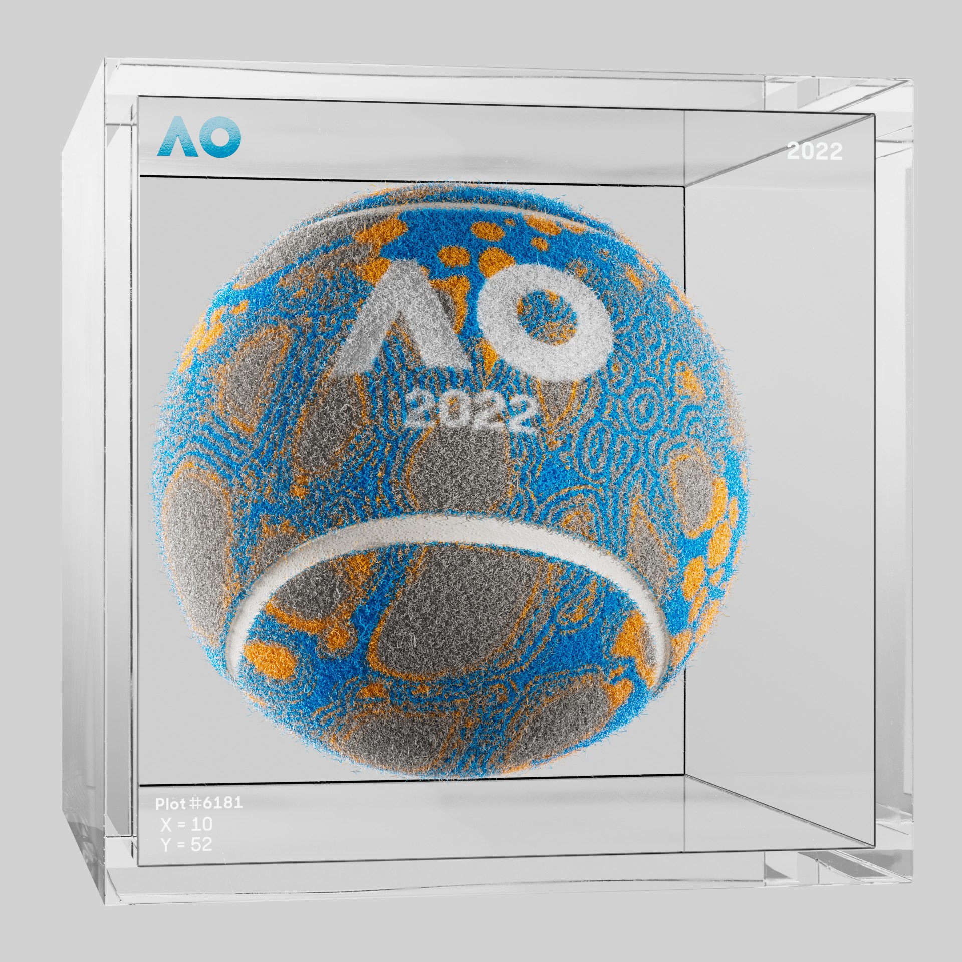 The Australian Open - The Australian Open Art Ball - AO Art Ball #209 - NFT # 209