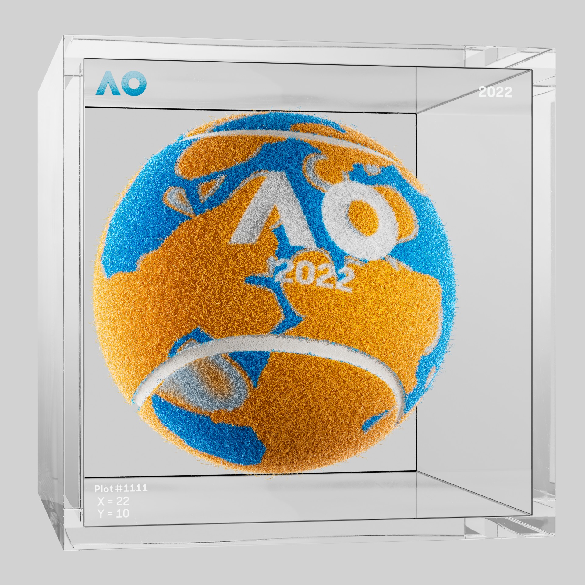The Australian Open - The Australian Open Art Ball - AO Art Ball #2091 - NFT # 2091