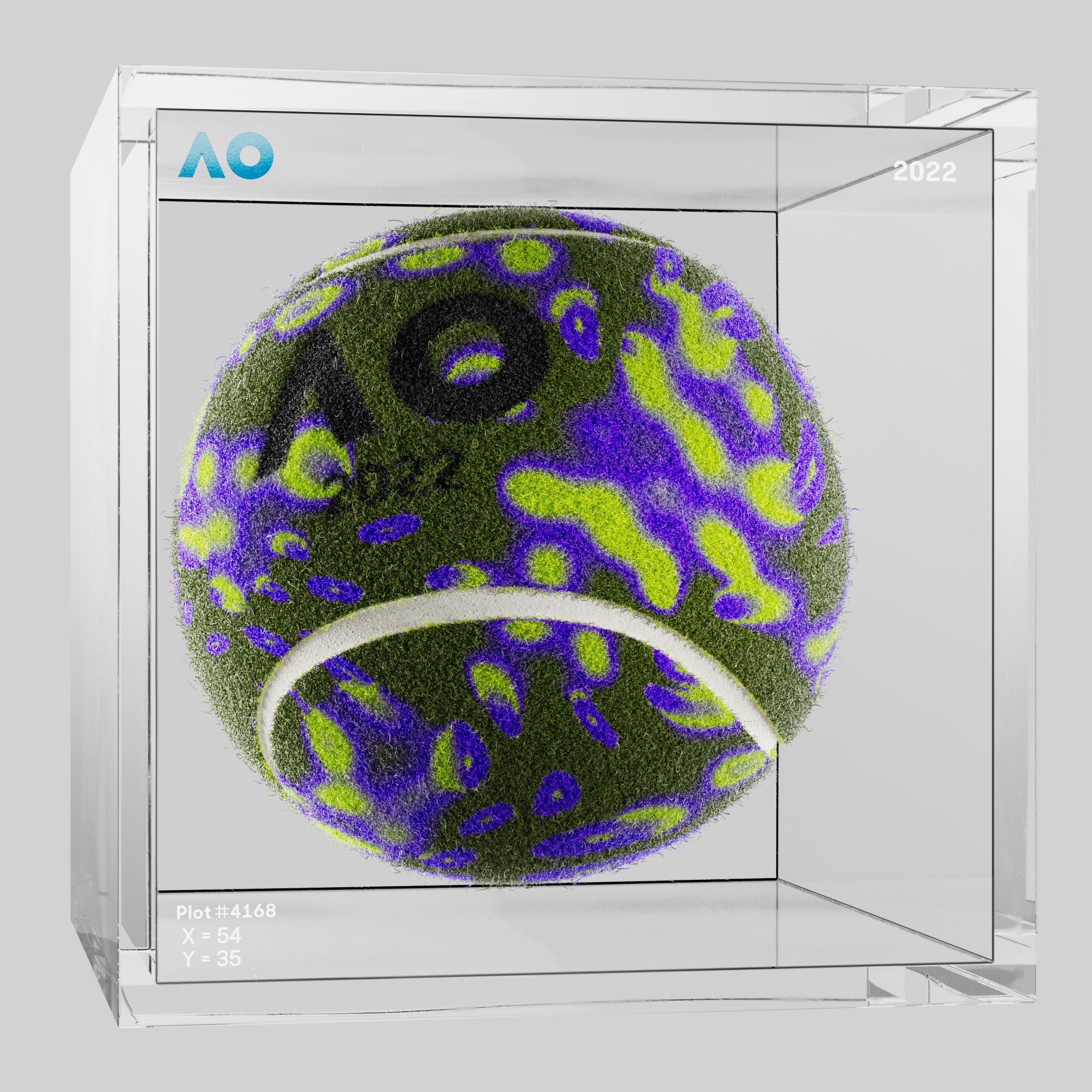 The Australian Open - The Australian Open Art Ball - AO Art Ball #2092 - NFT # 2092